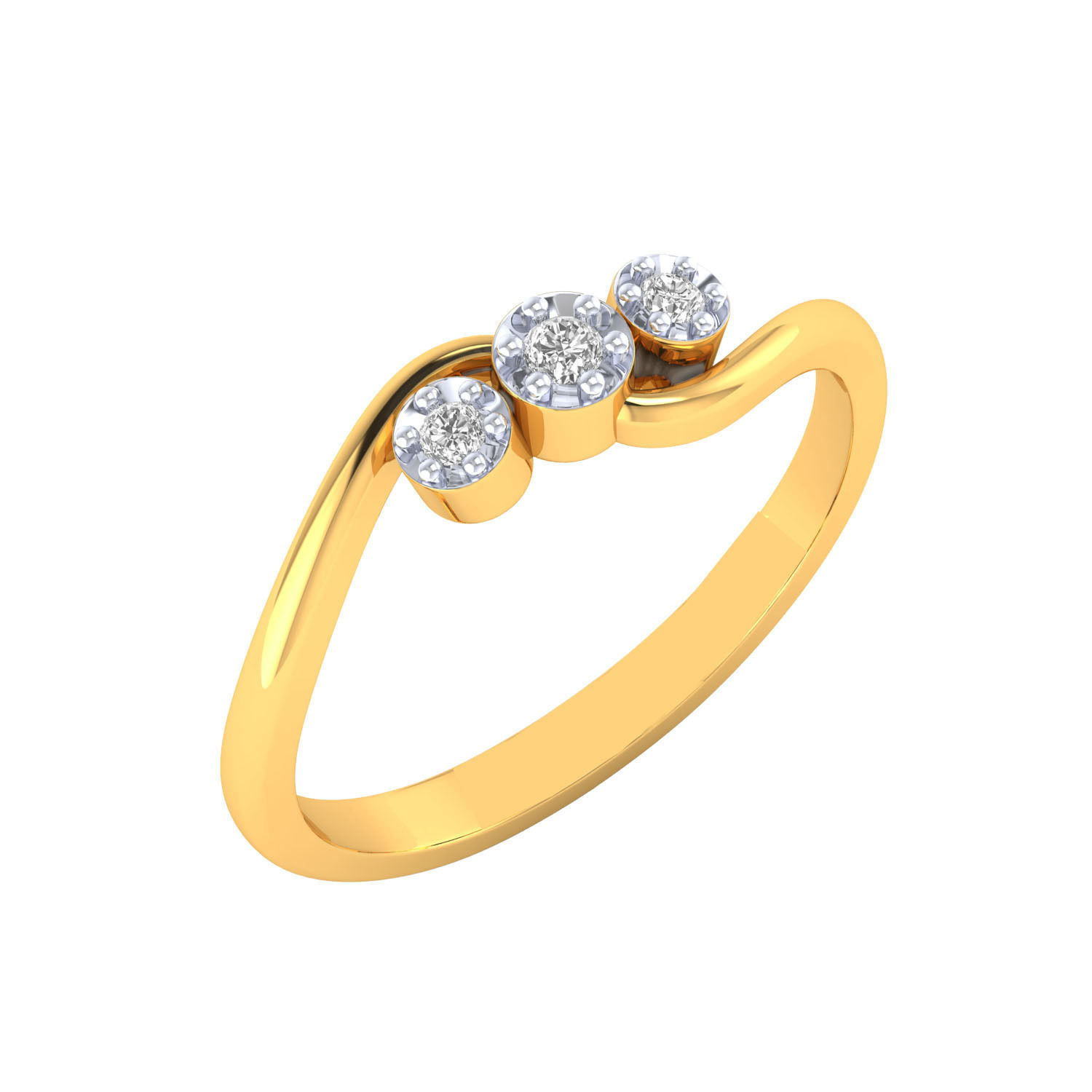 Women Wedding Engagement Ring STL OBJ FBX Renders Details 3D print model_12