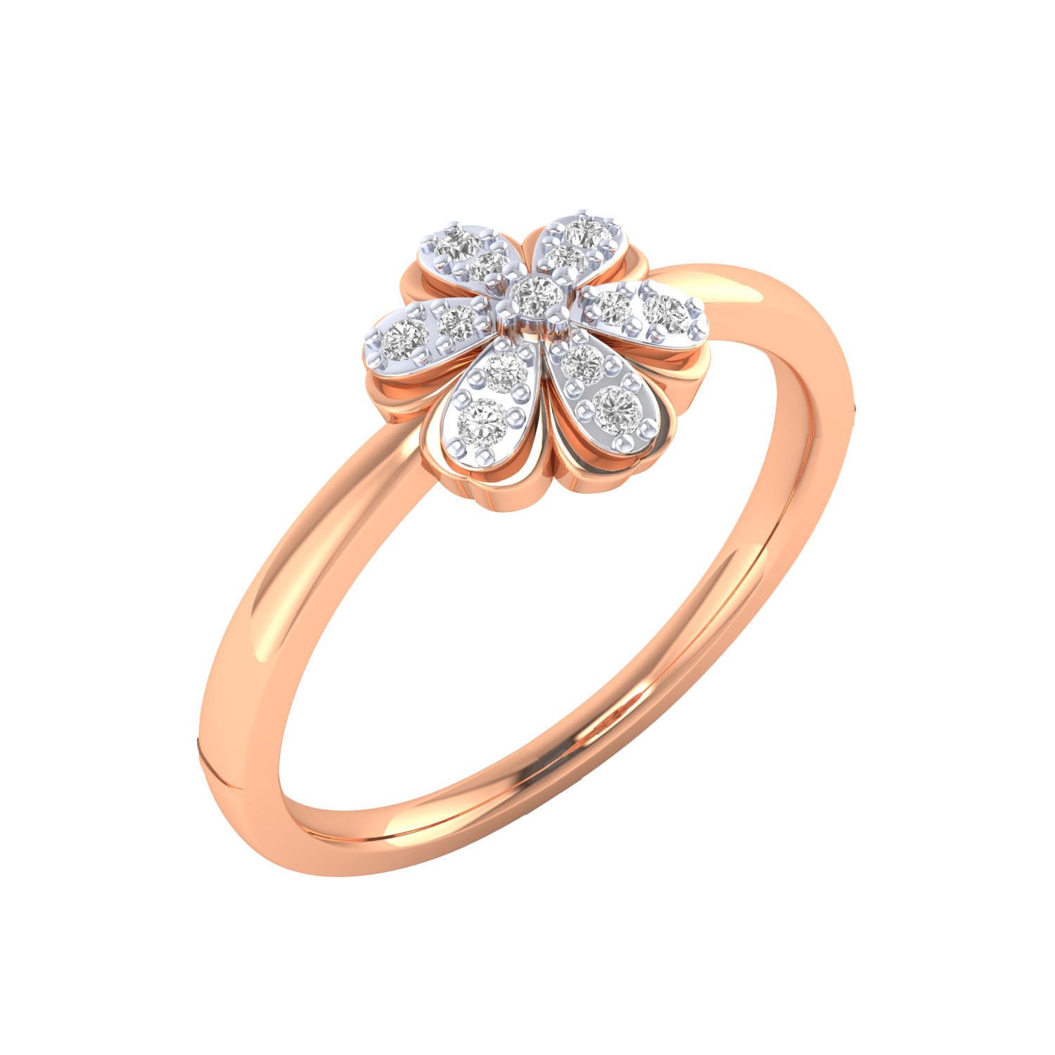 Women Wedding Engagement Ring STL OBJ FBX Renders Details 3D print model_1