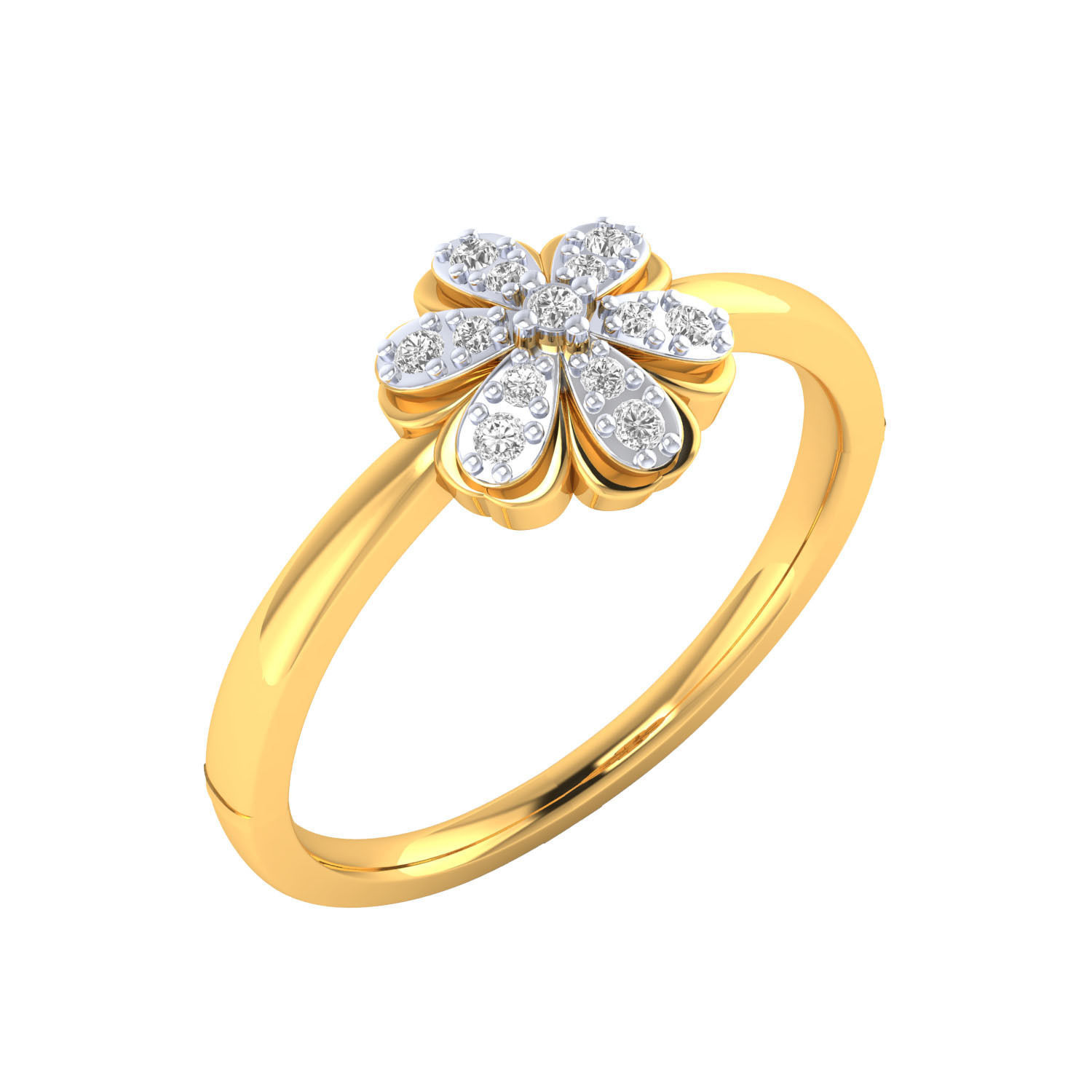 Women Wedding Engagement Ring STL OBJ FBX Renders Details 3D print model_3