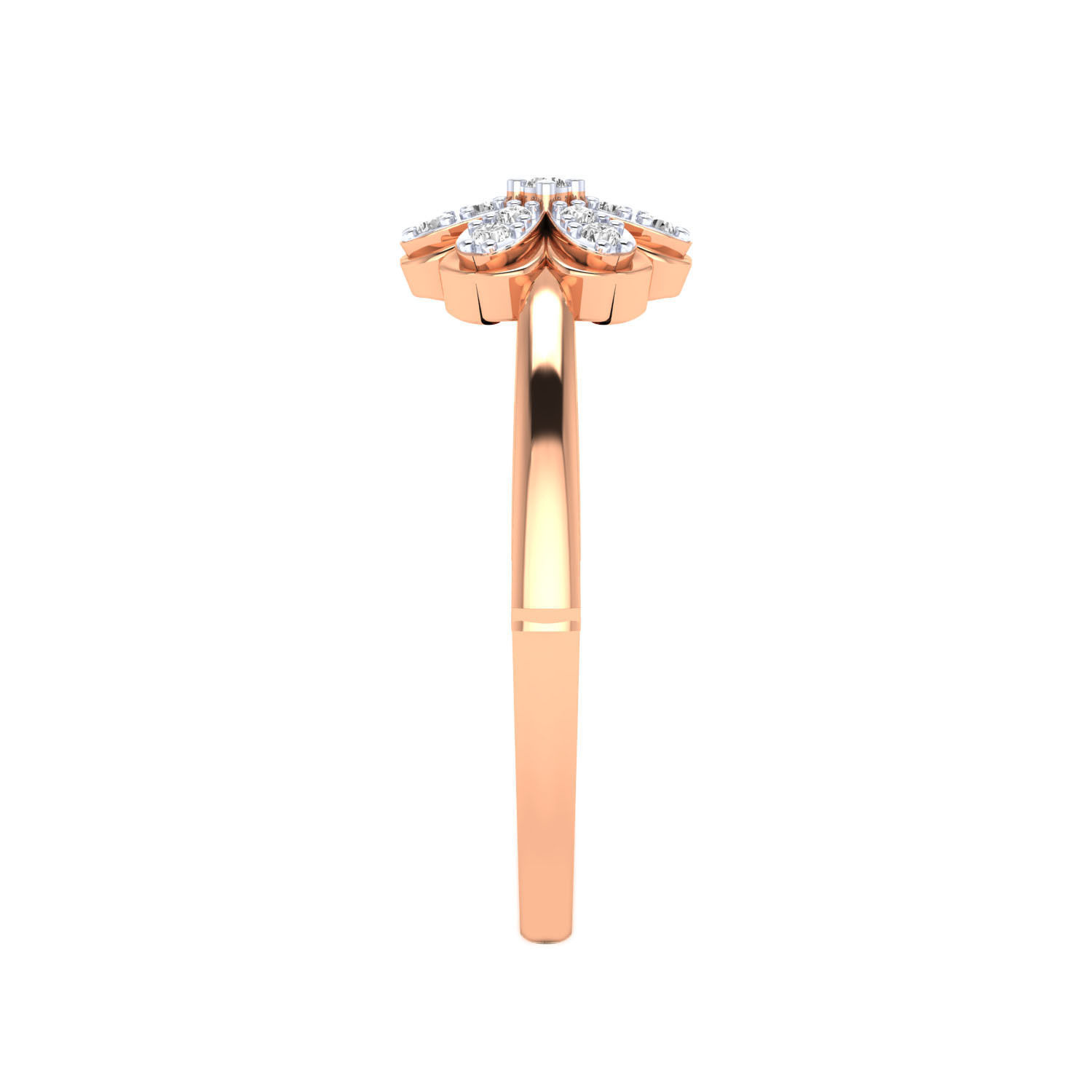 Women Wedding Engagement Ring STL OBJ FBX Renders Details 3D print model_5