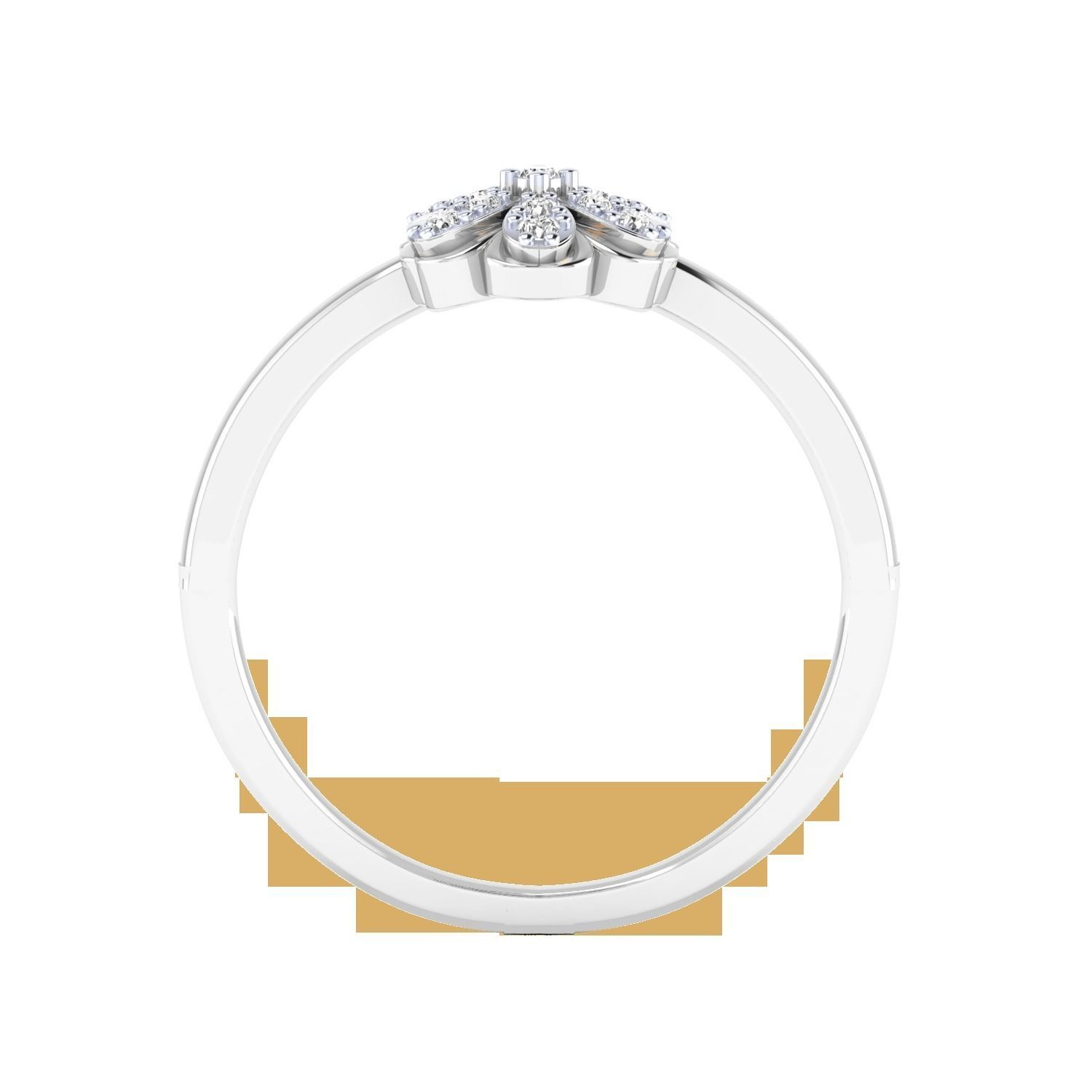 Women Wedding Engagement Ring STL OBJ FBX Renders Details 3D print model_21