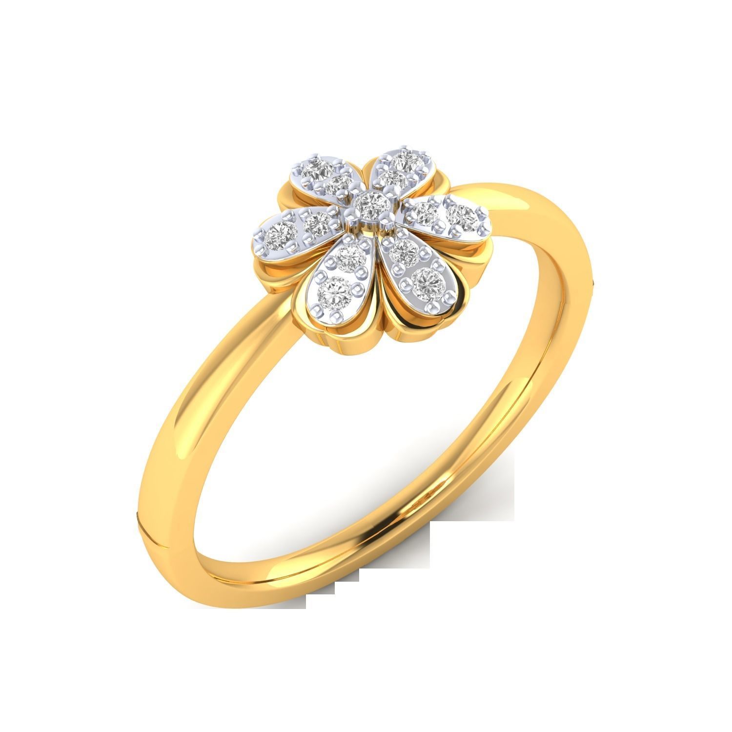 Women Wedding Engagement Ring STL OBJ FBX Renders Details 3D print model_4