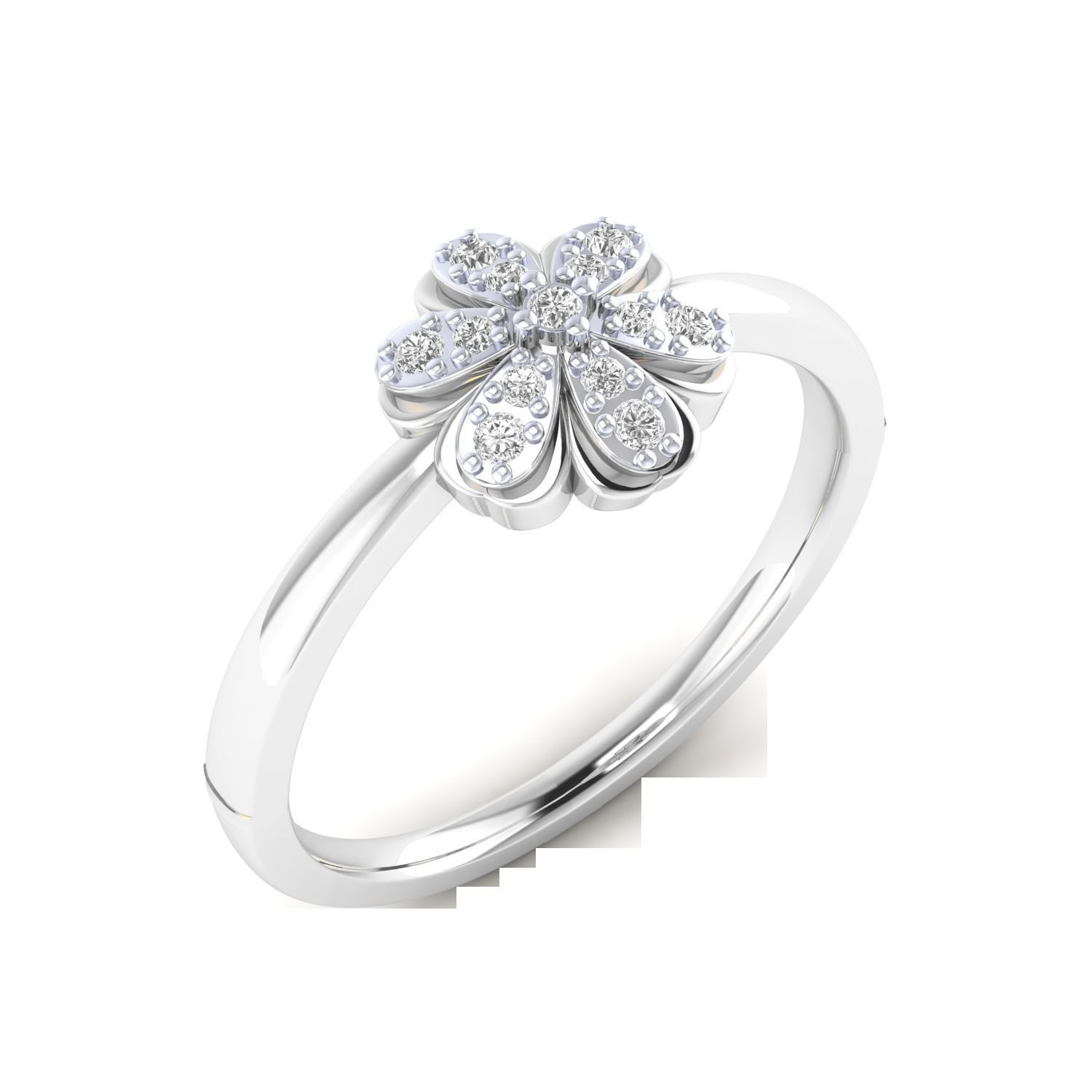 Women Wedding Engagement Ring STL OBJ FBX Renders Details 3D print model_15