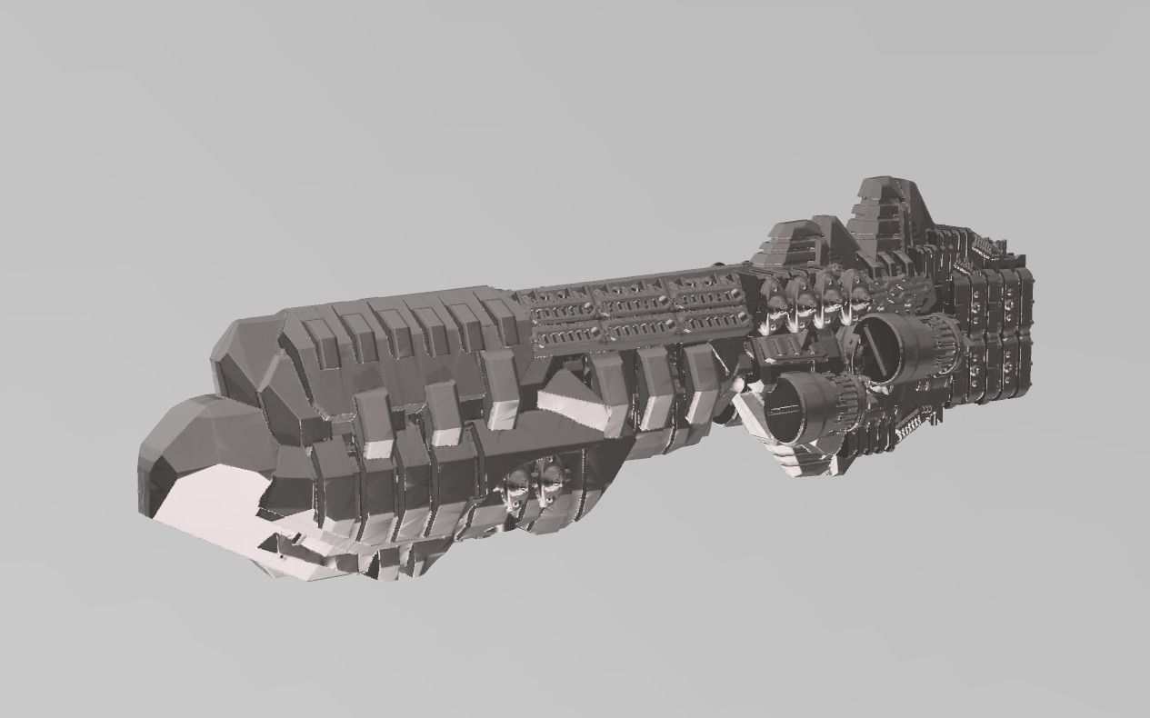 FLEET CORE- 01 FED UNION BATTLESHIP 3D print model_1