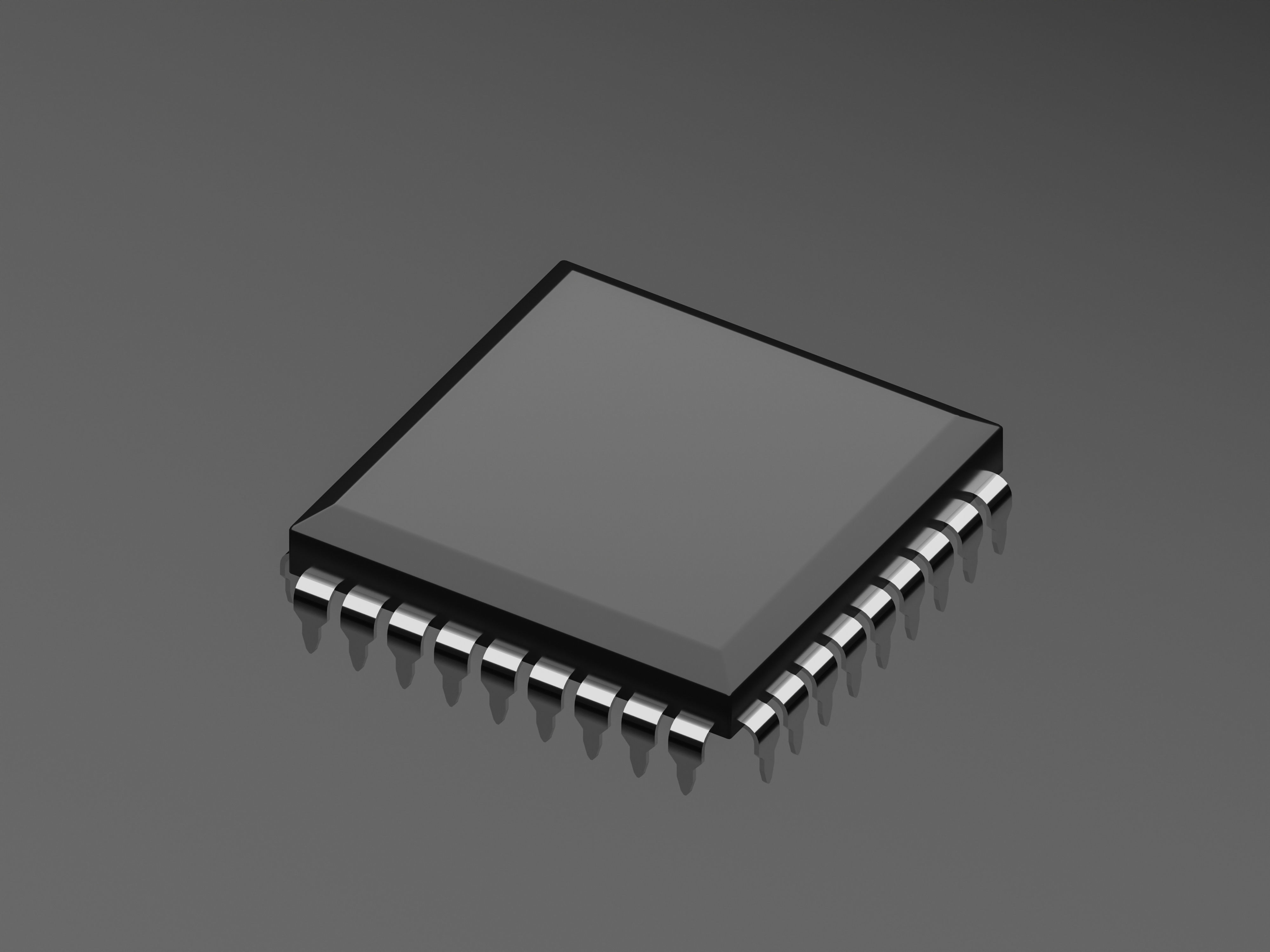 Computer chipset 3D model_3