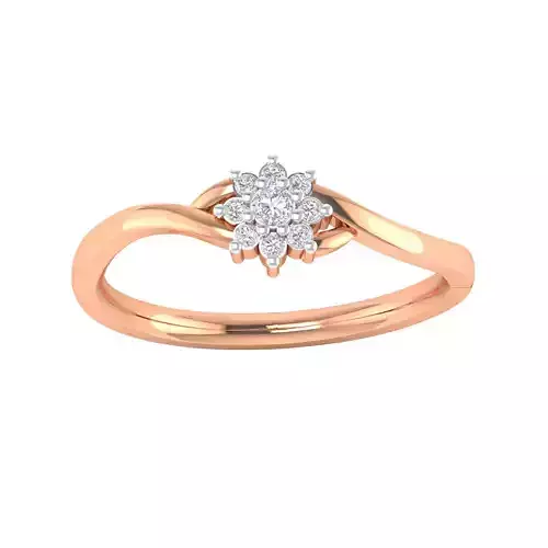 Women Star Ring STL OBJ FBX Renders Details