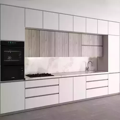 kitchen 001 Low-poly 3D model