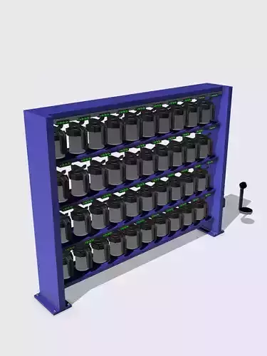 PAINT BOOTH MIXING STATION AUTOMOTIVE FOR DIORAMA