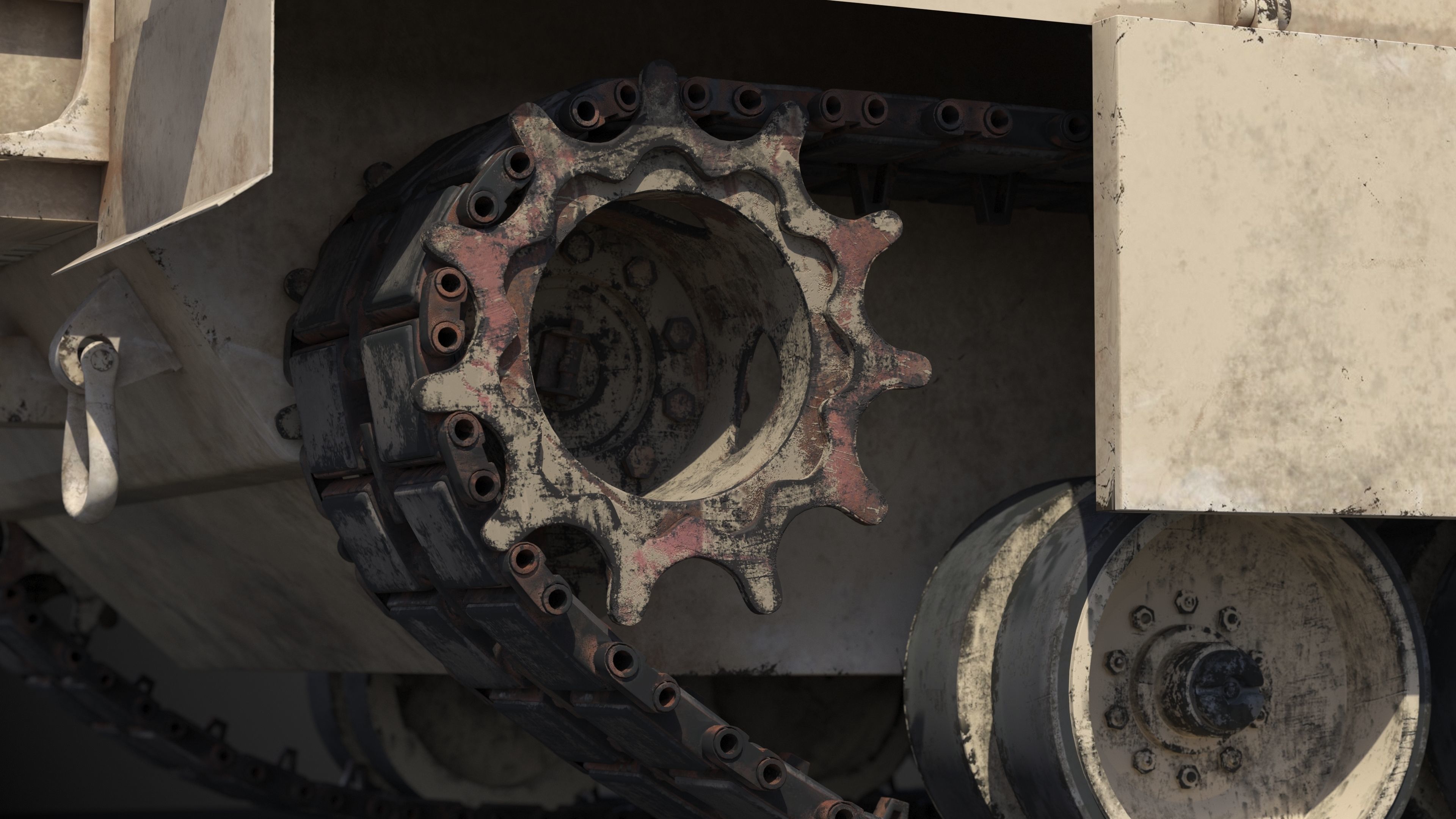 M1A2 Abrams Rigged 3D model_10