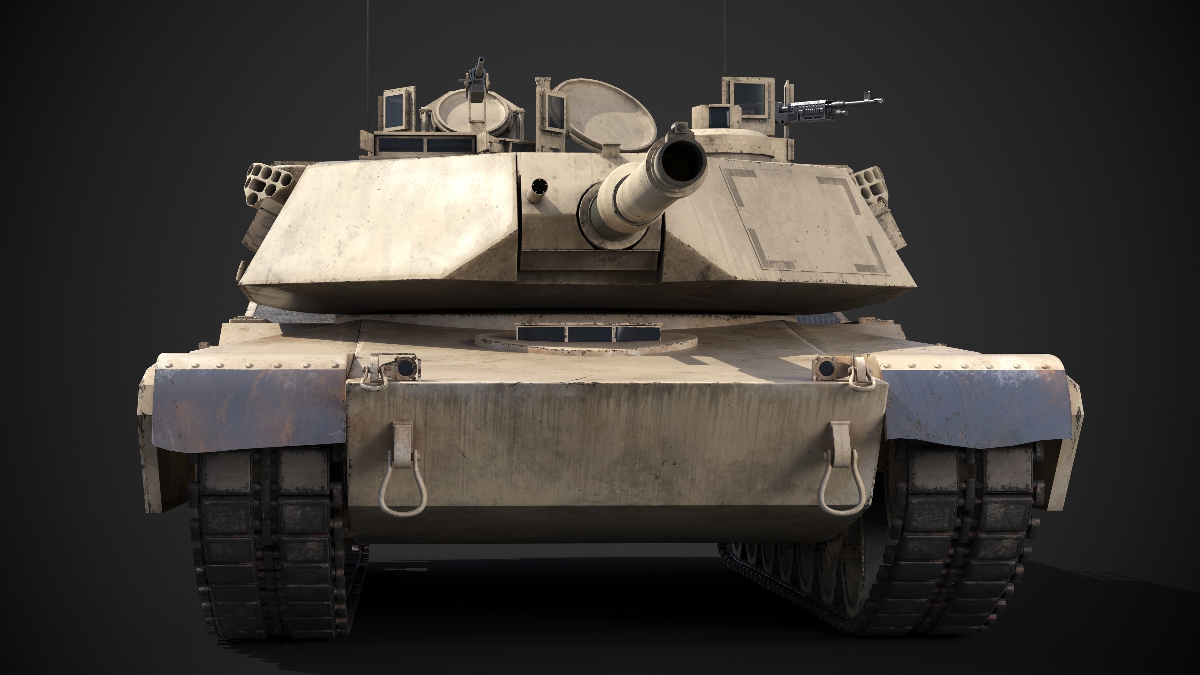 M1A2 Abrams Rigged 3D model_8