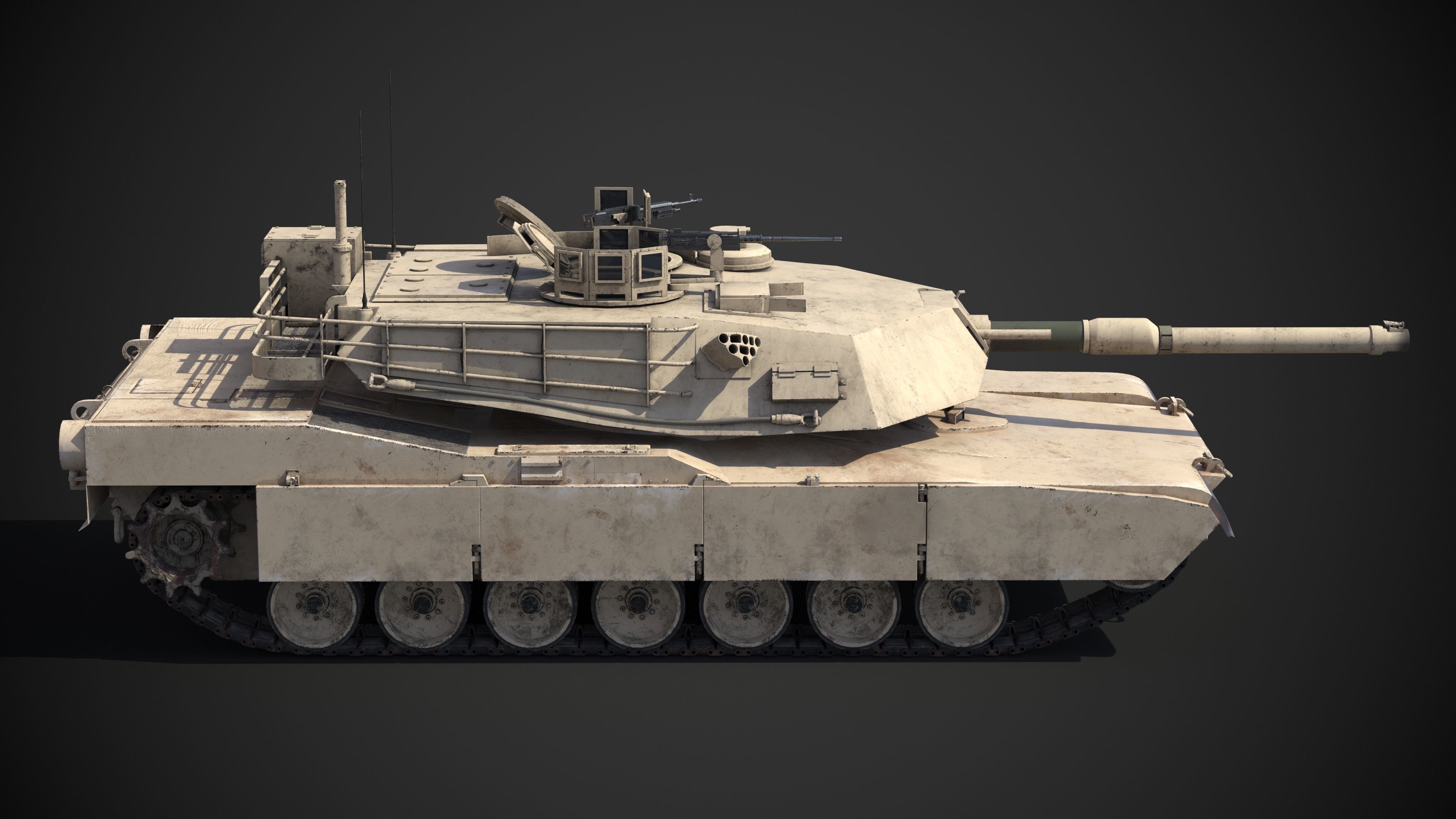 M1A2 Abrams Rigged 3D model_5