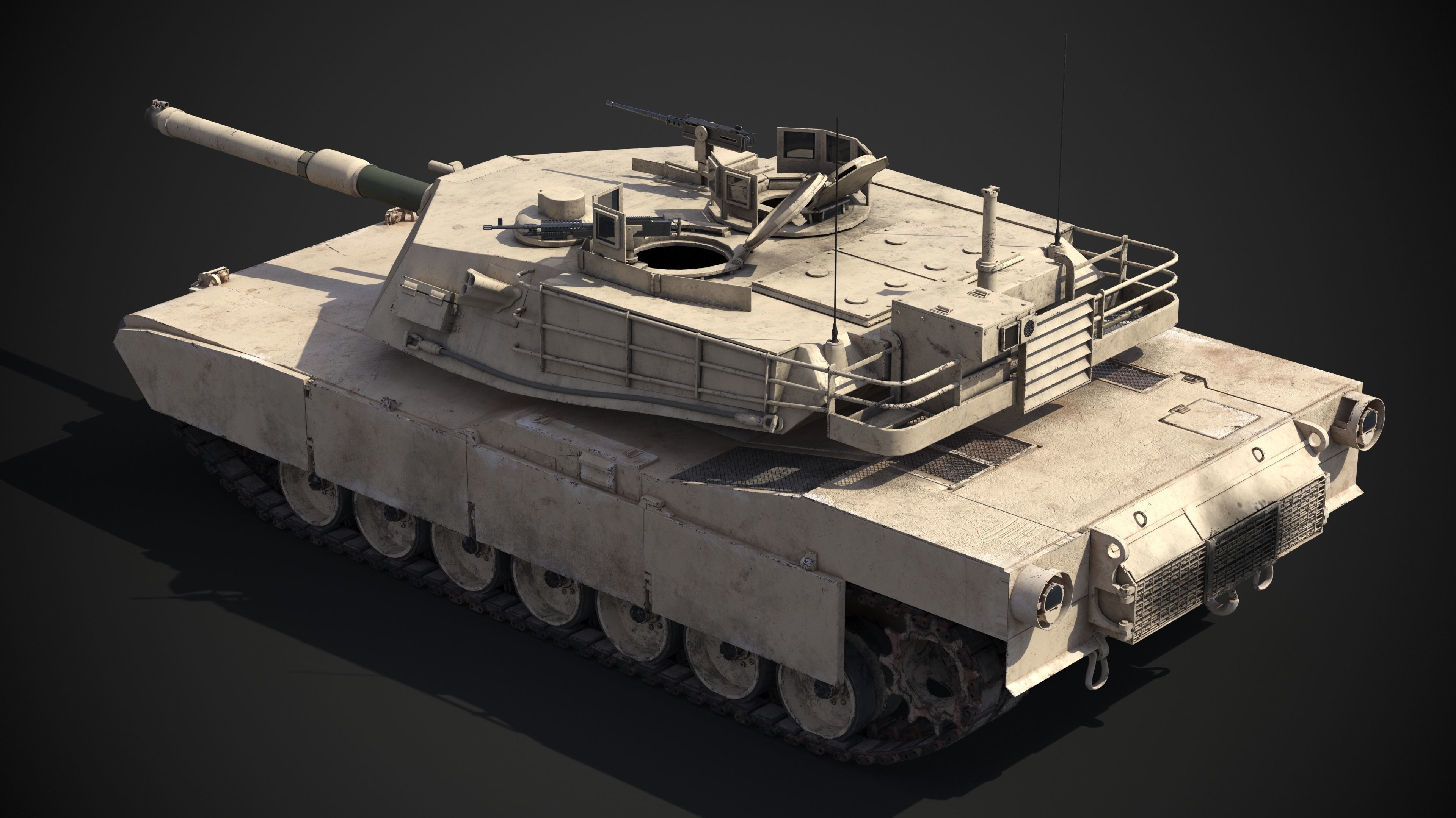 M1A2 Abrams Rigged 3D model_18