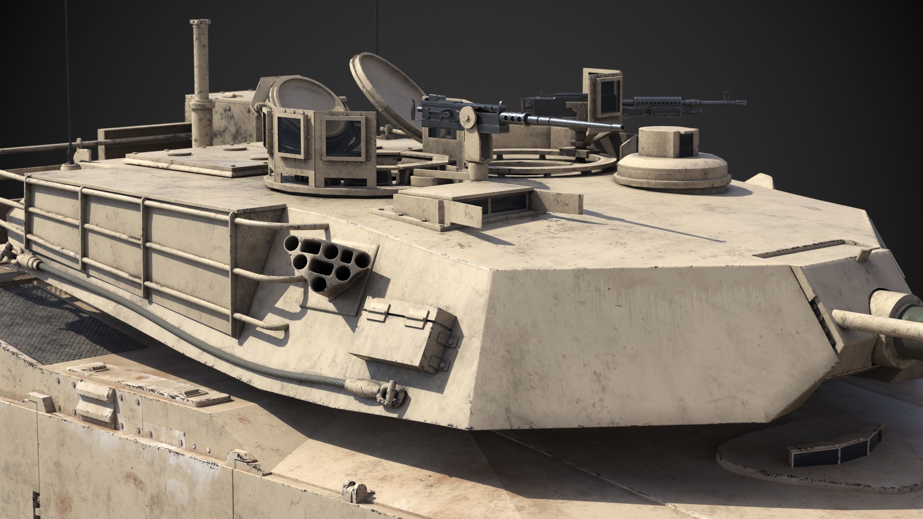 M1A2 Abrams Rigged 3D model_15