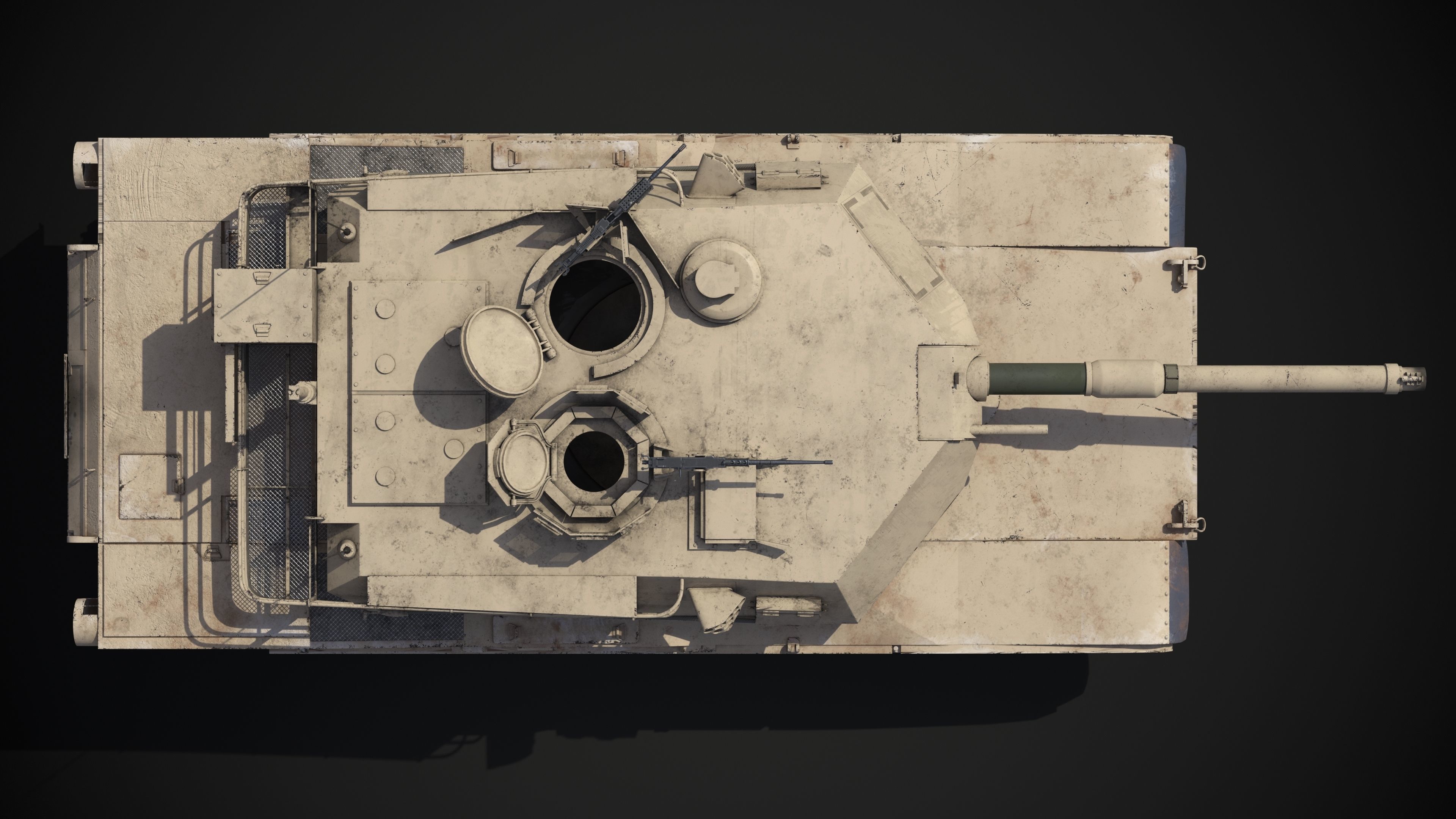 M1A2 Abrams Rigged 3D model_14