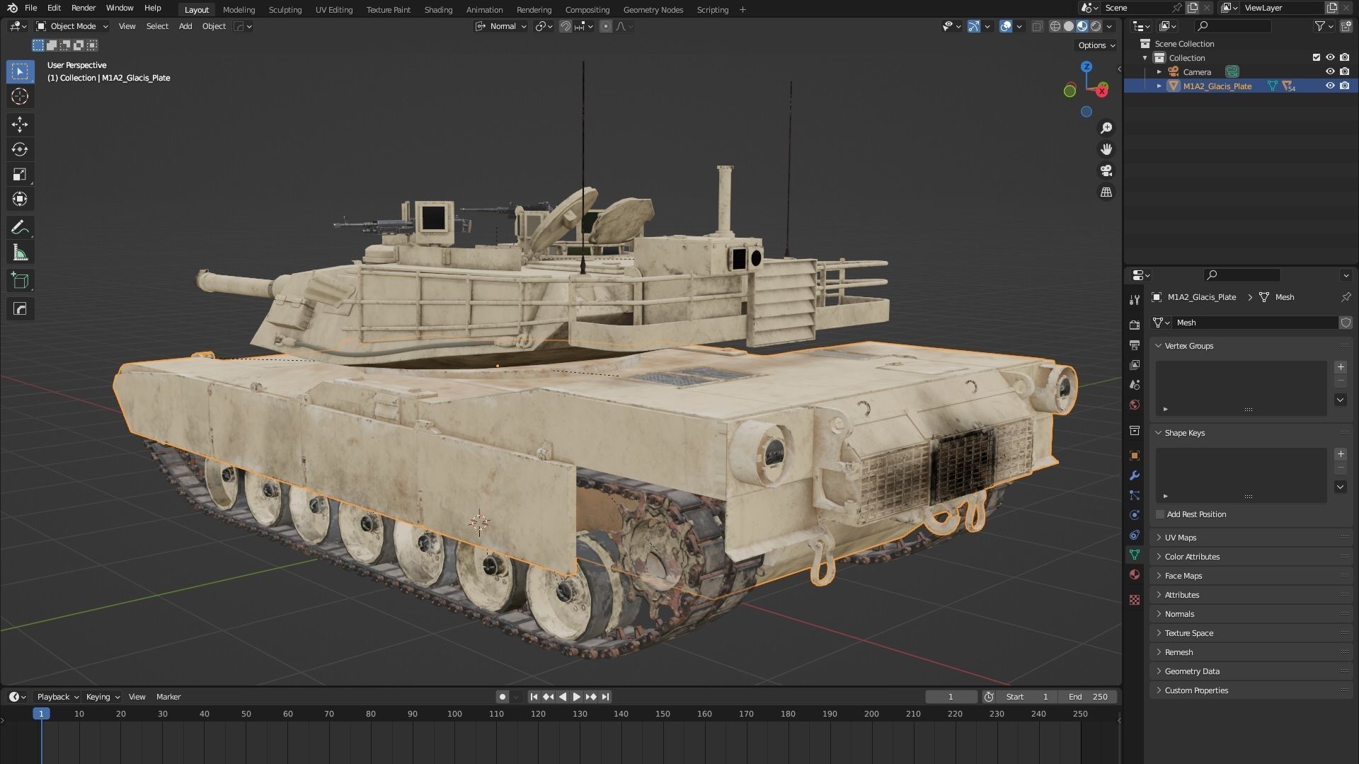 M1A2 Abrams Rigged 3D model_32