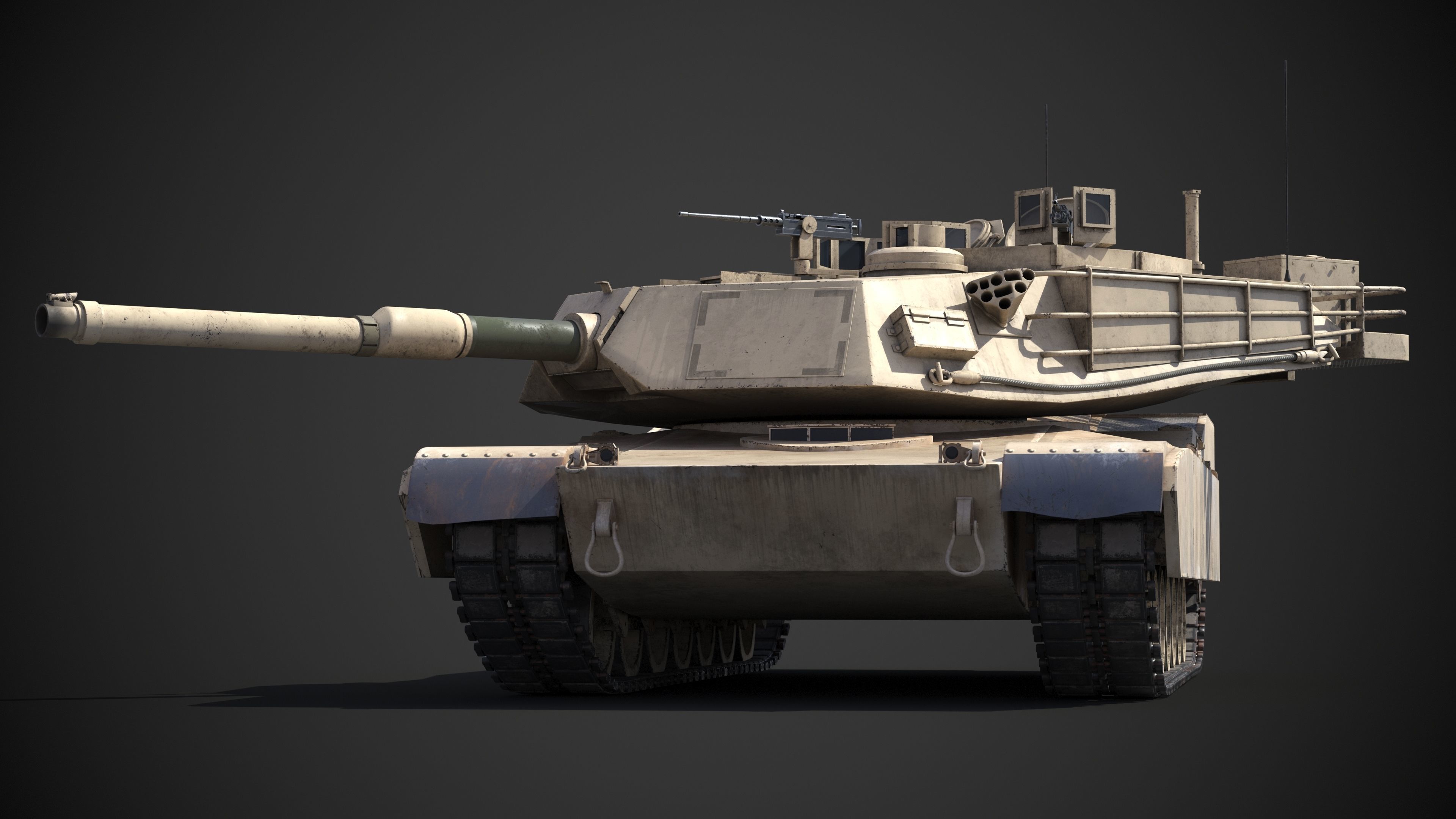M1A2 Abrams Rigged 3D model_11