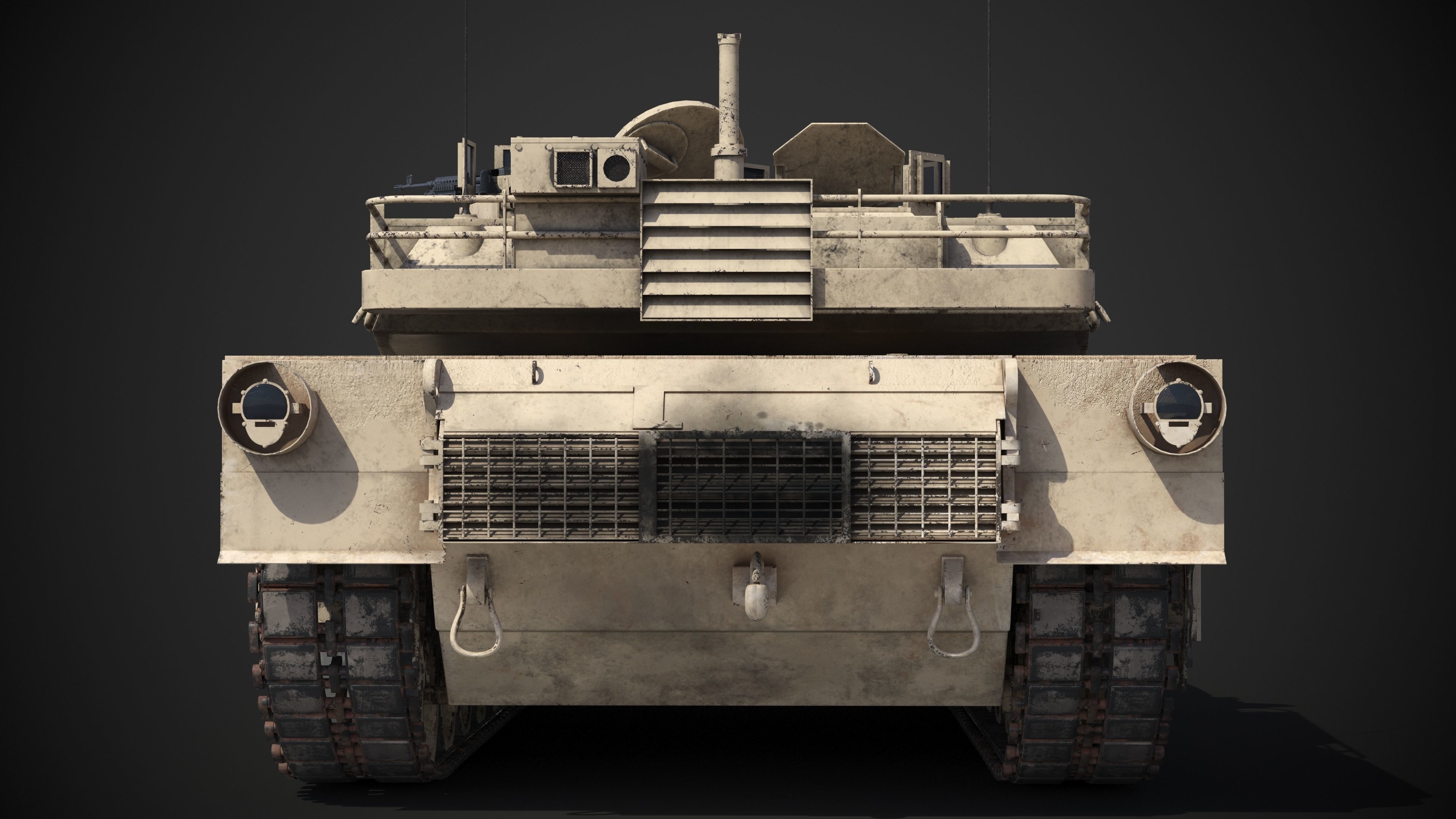 M1A2 Abrams Rigged 3D model_9