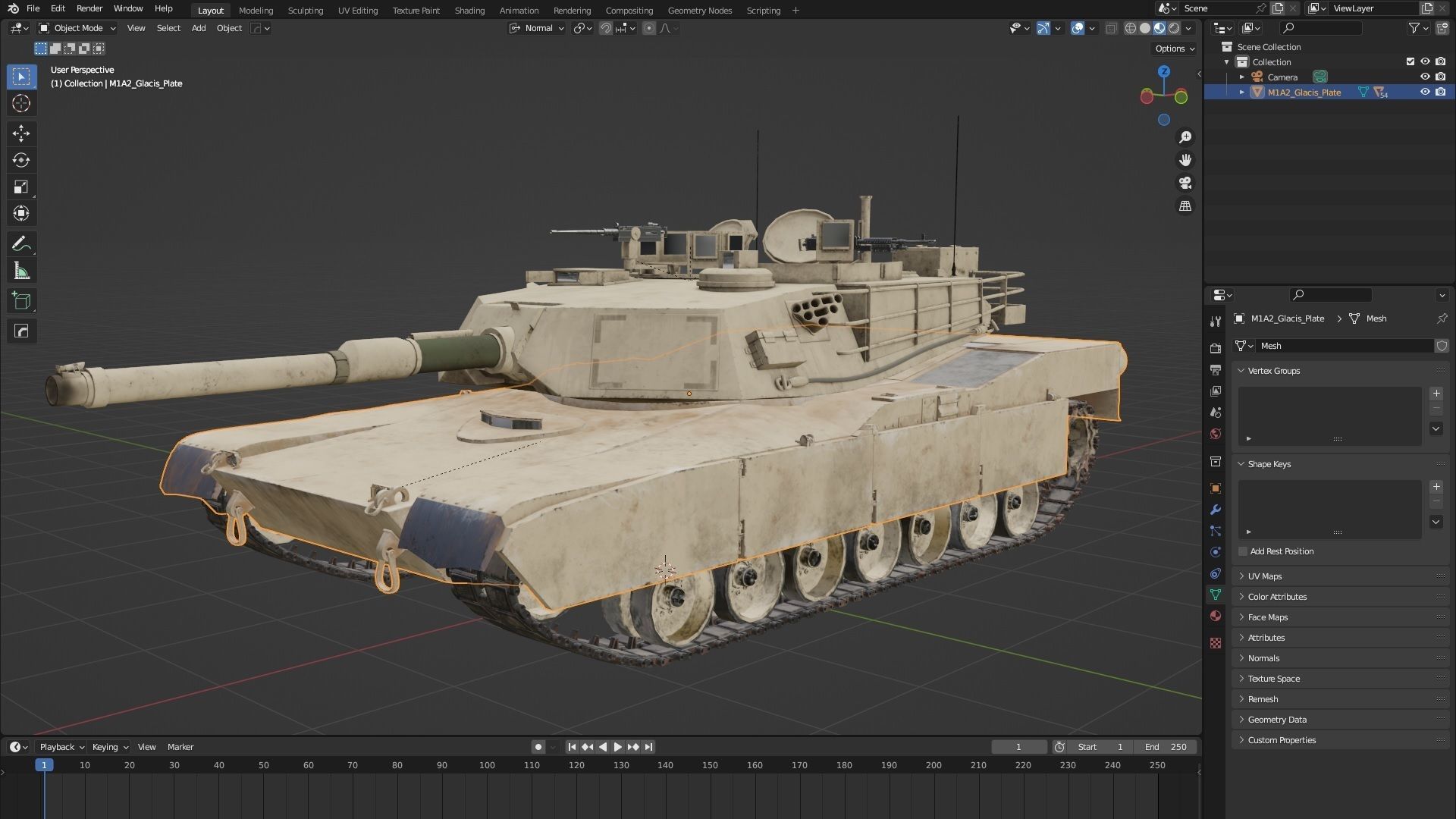 M1A2 Abrams Rigged 3D model_31