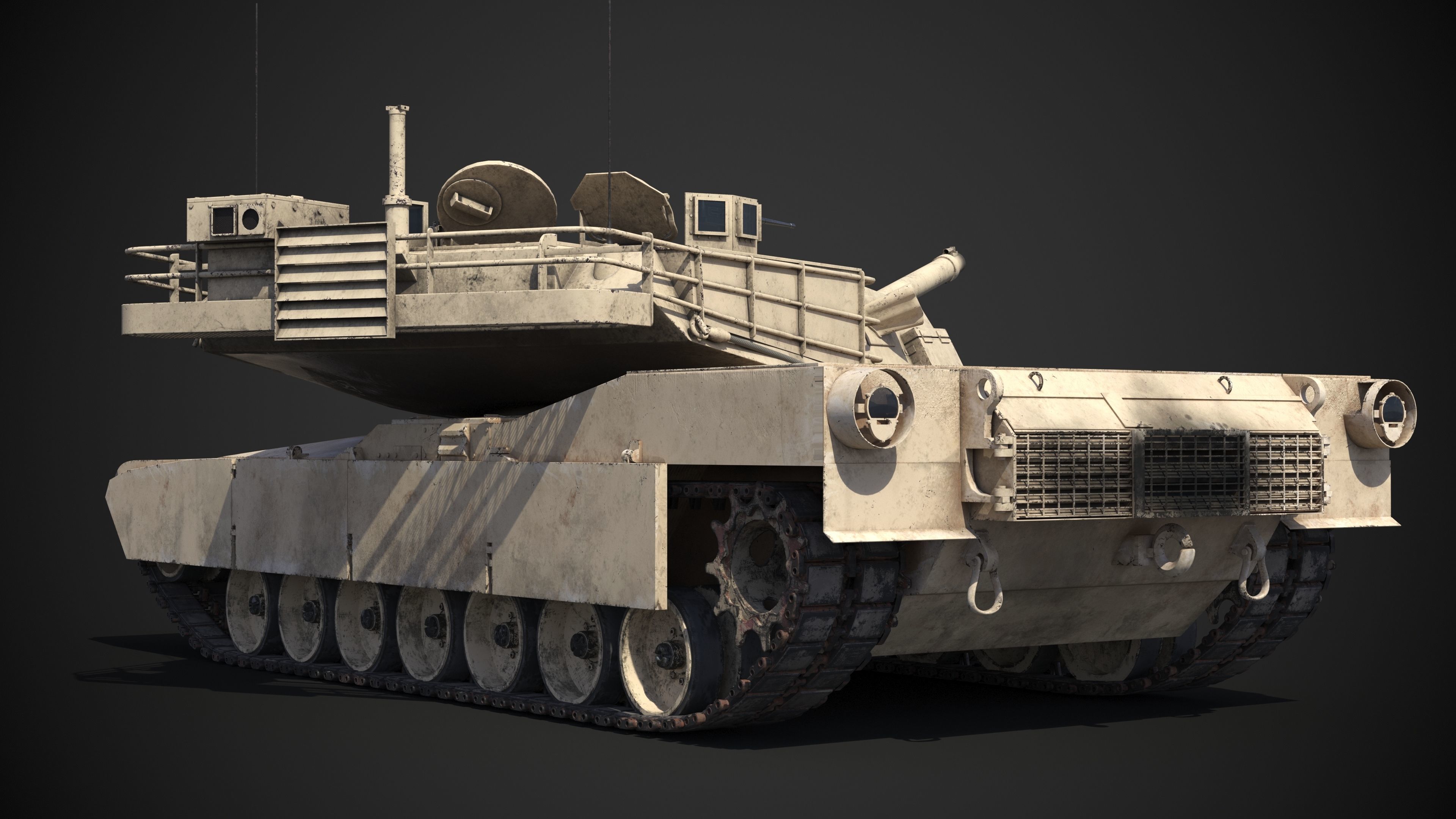 M1A2 Abrams Rigged 3D model_27