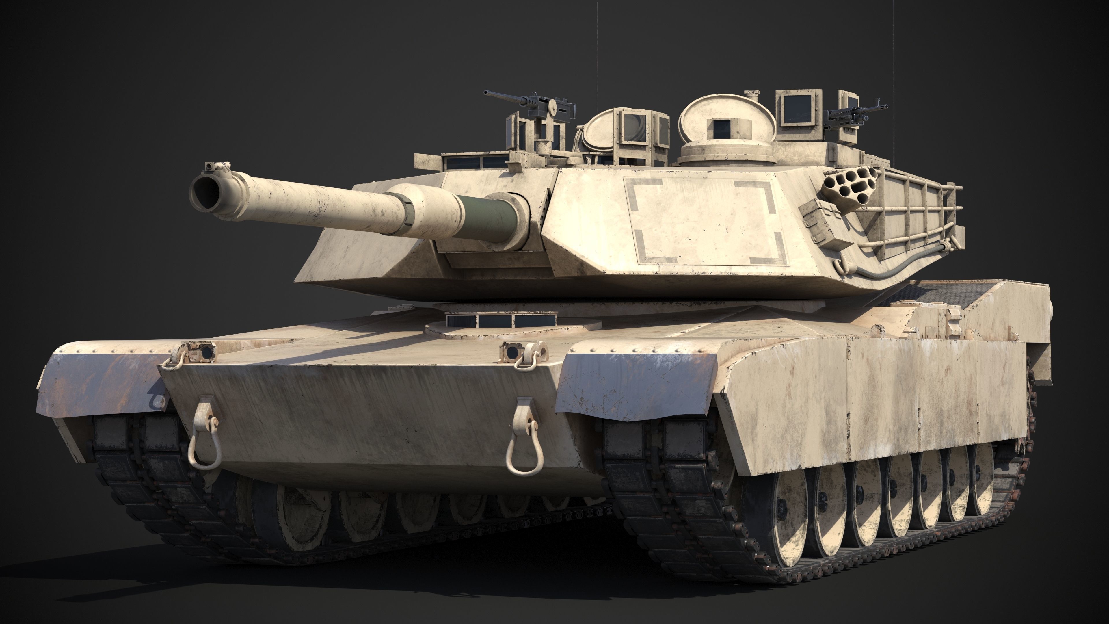 M1A2 Abrams Rigged 3D model_6