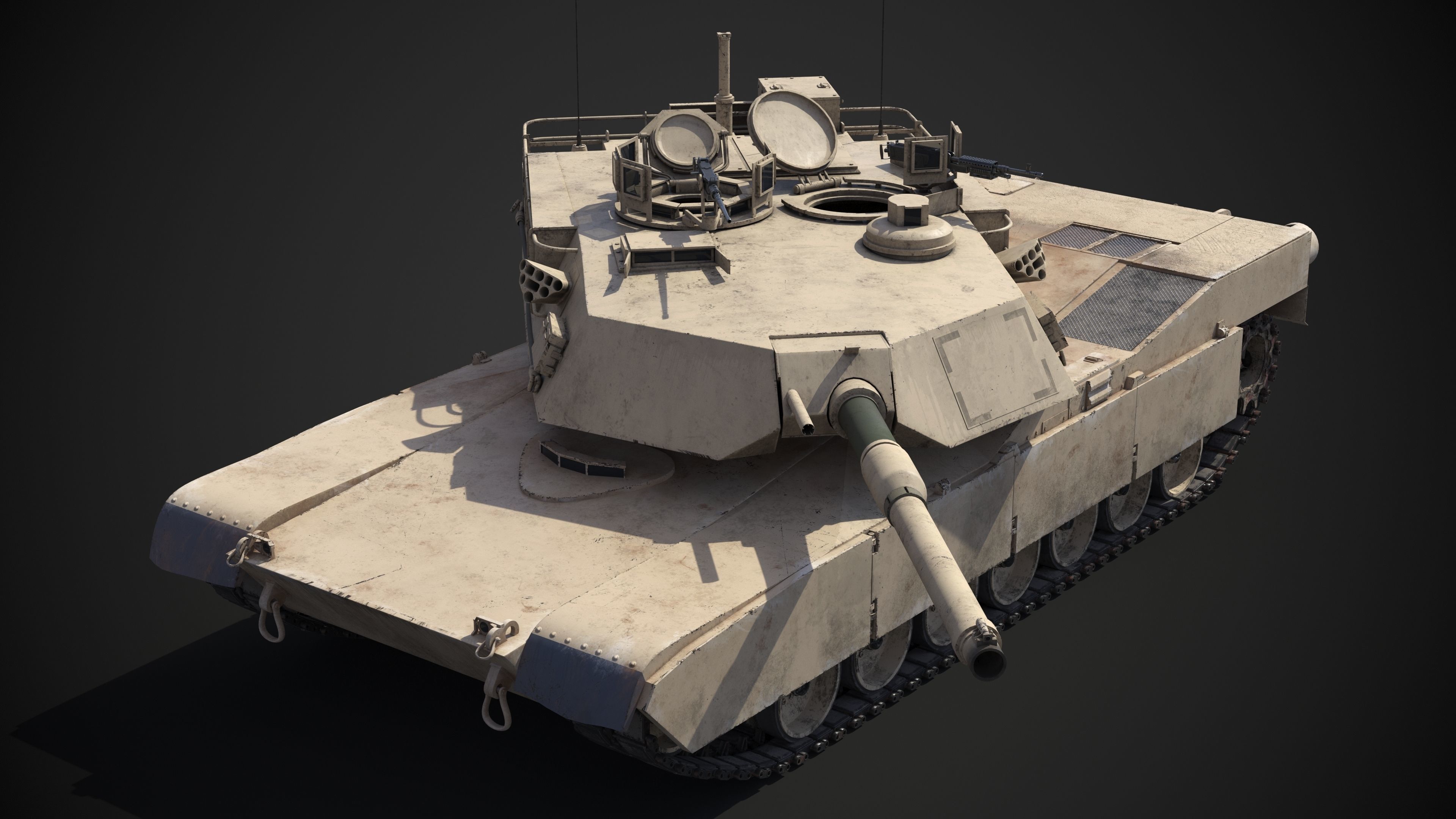 M1A2 Abrams Rigged 3D model_30