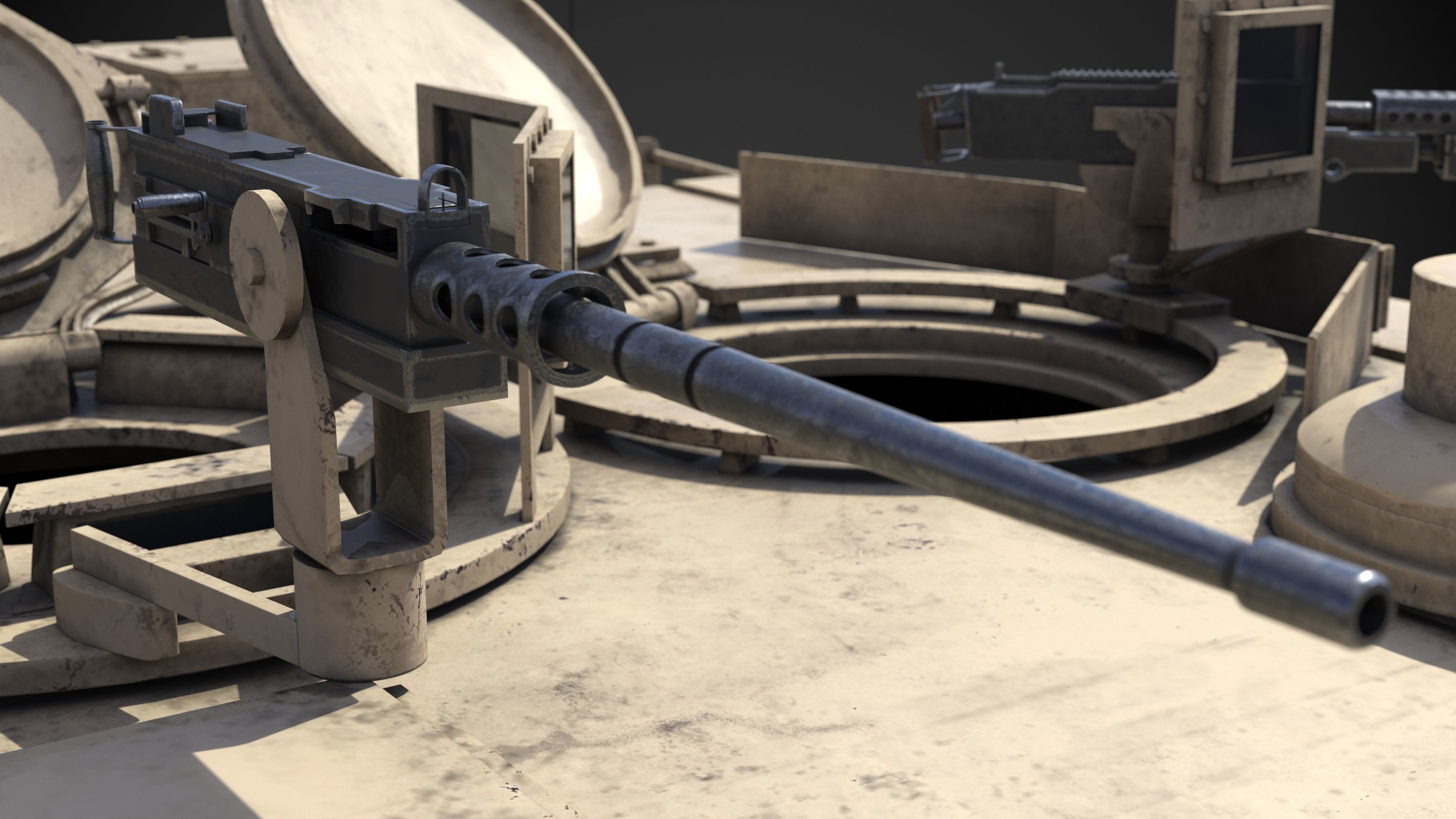 M1A2 Abrams Rigged 3D model_21