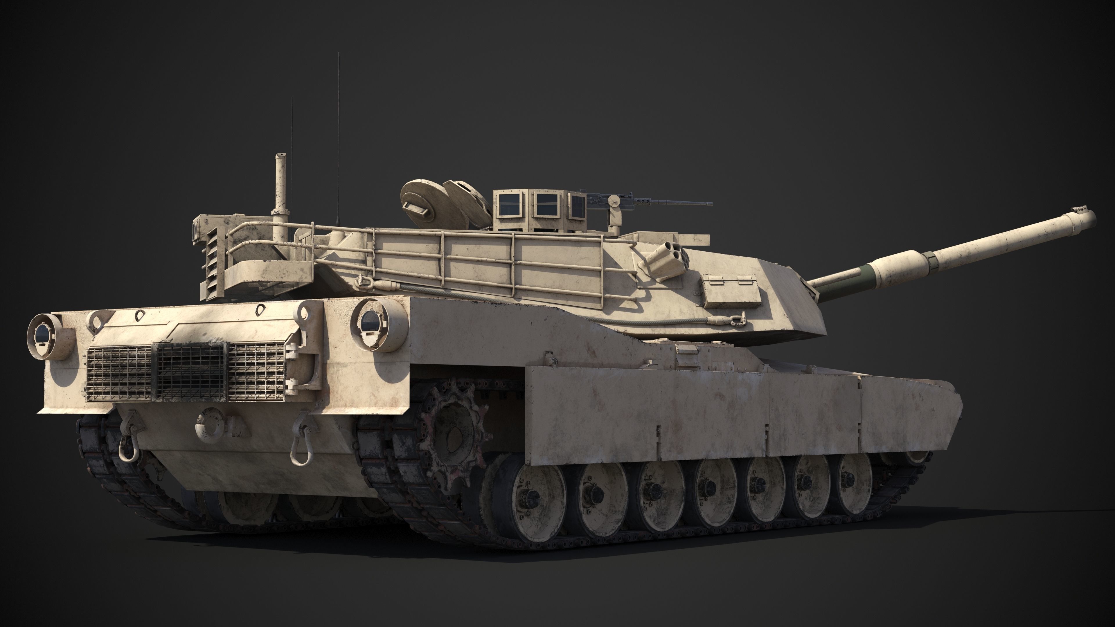 M1A2 Abrams Rigged 3D model_26