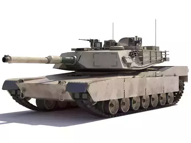 M1A2 Abrams Rigged 3D model