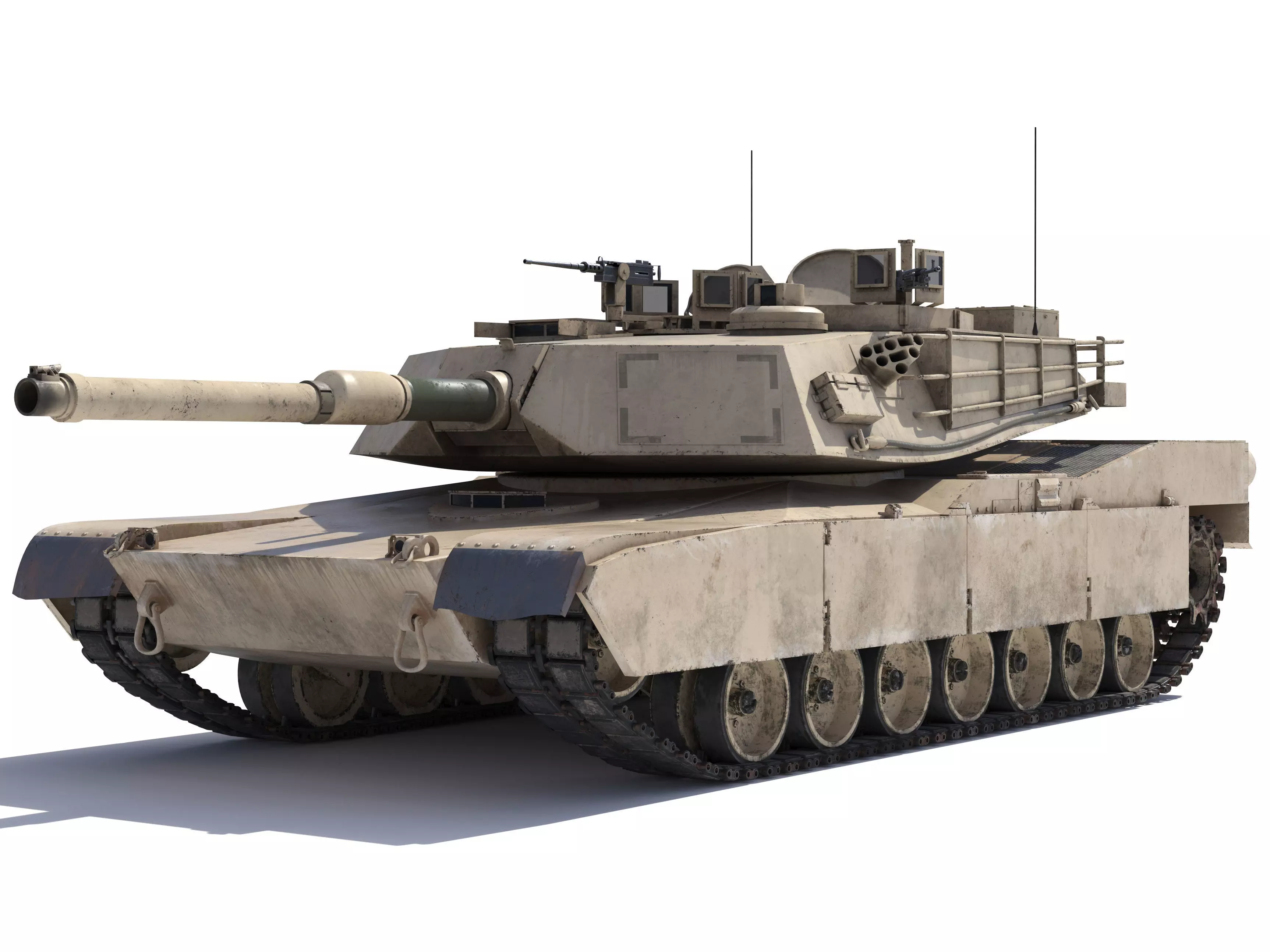M1A2 Abrams Rigged 3D model_0