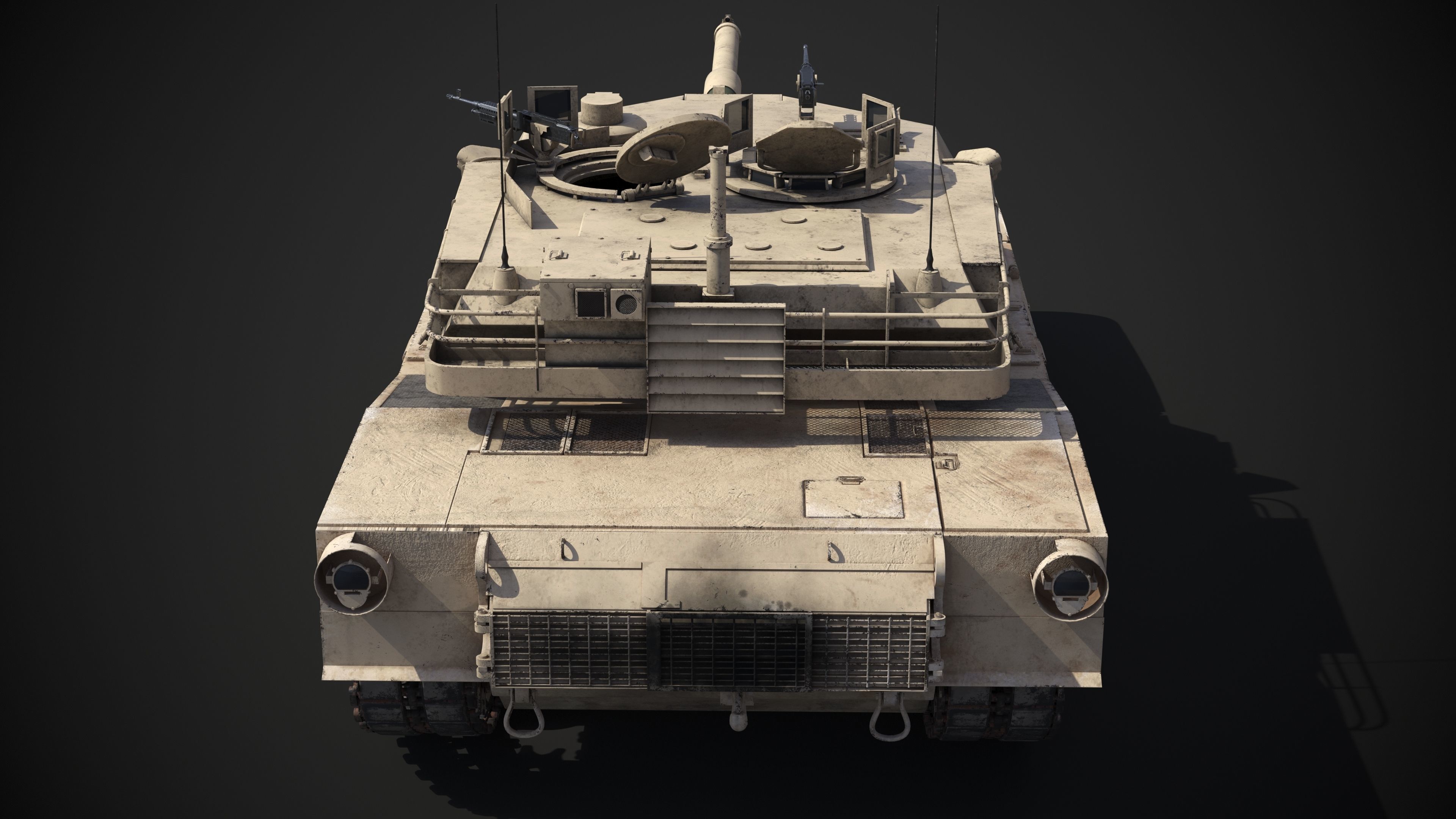 M1A2 Abrams Rigged 3D model_29