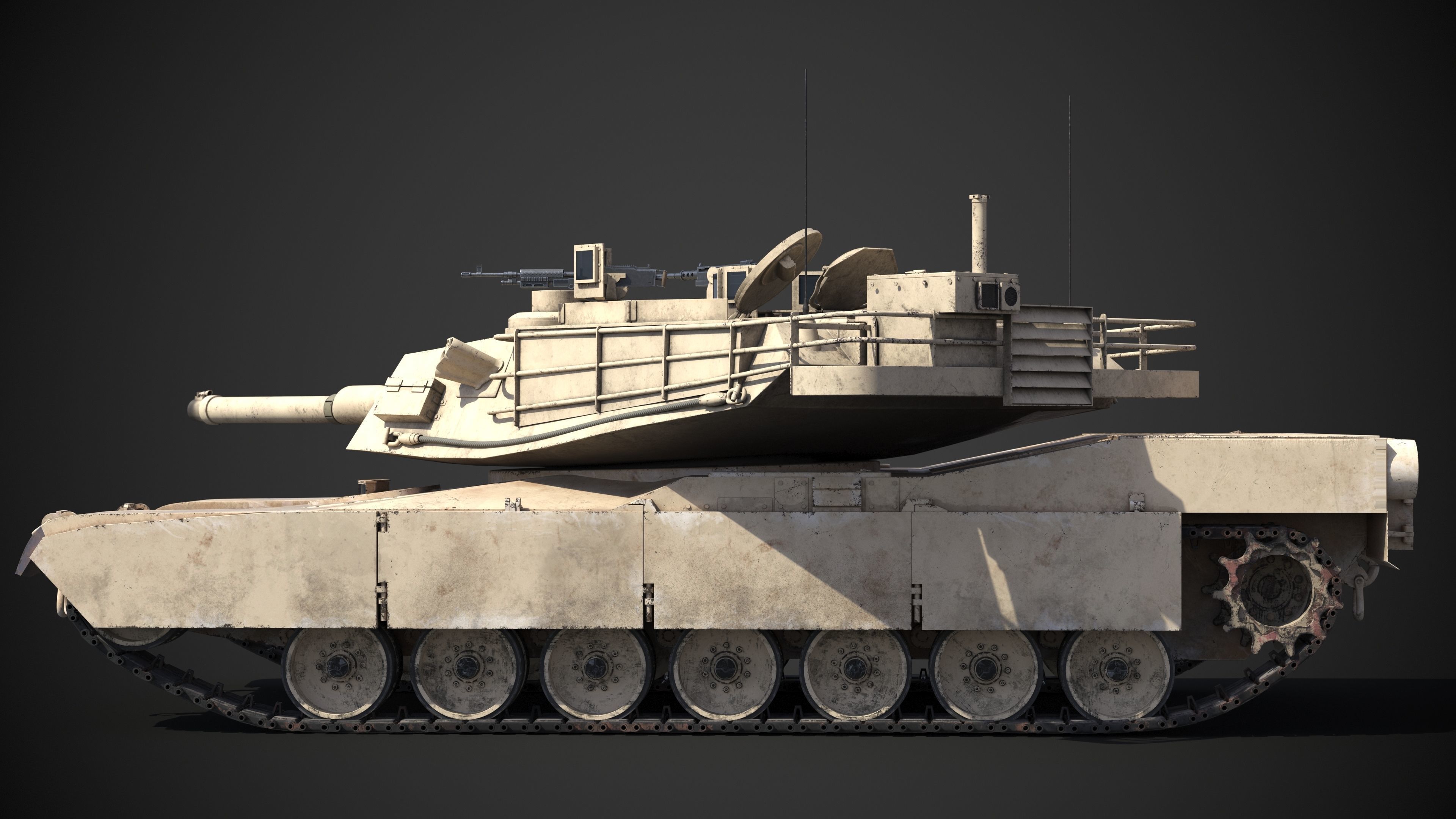 M1A2 Abrams Rigged 3D model_12