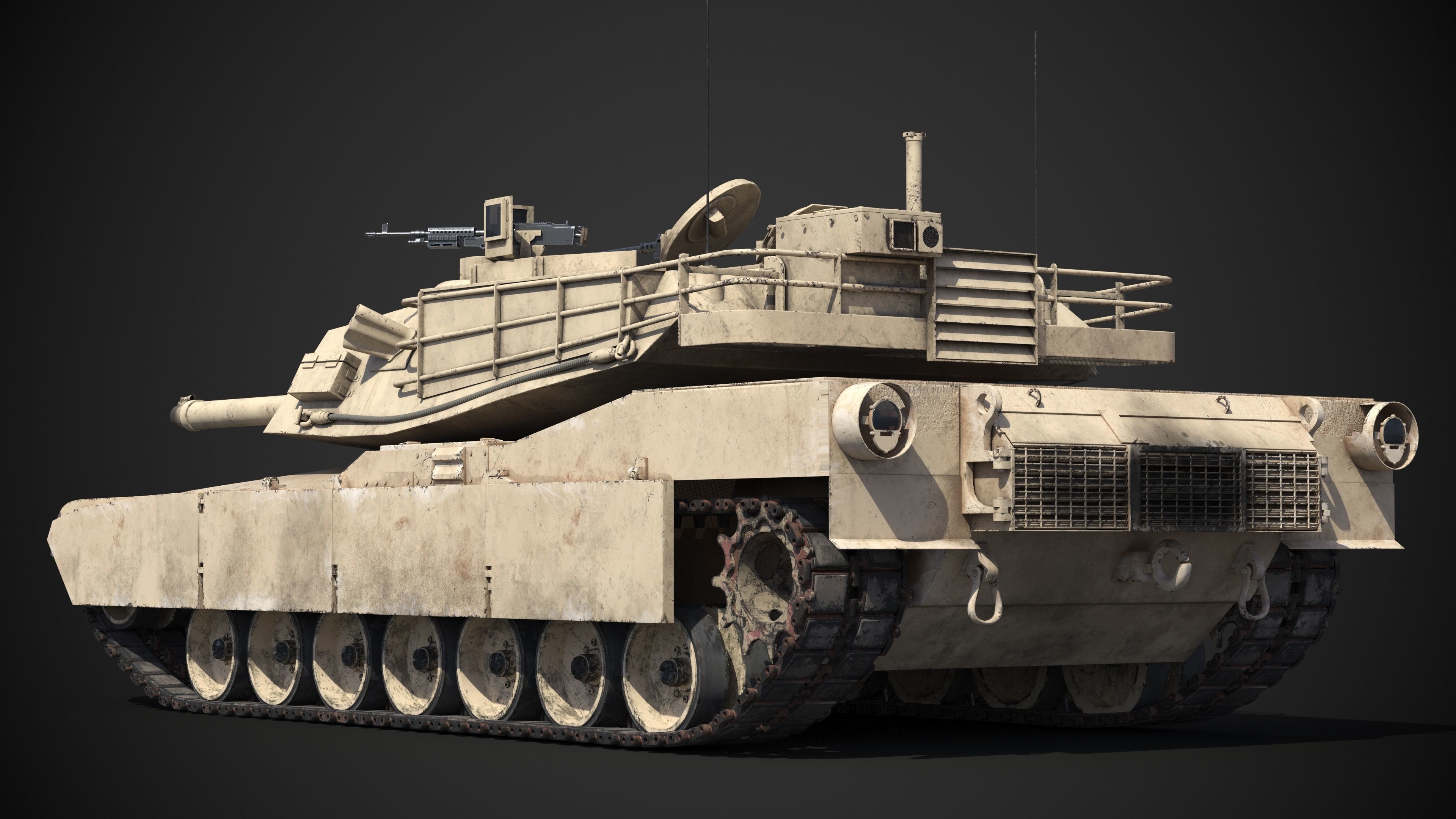 M1A2 Abrams Rigged 3D model_17