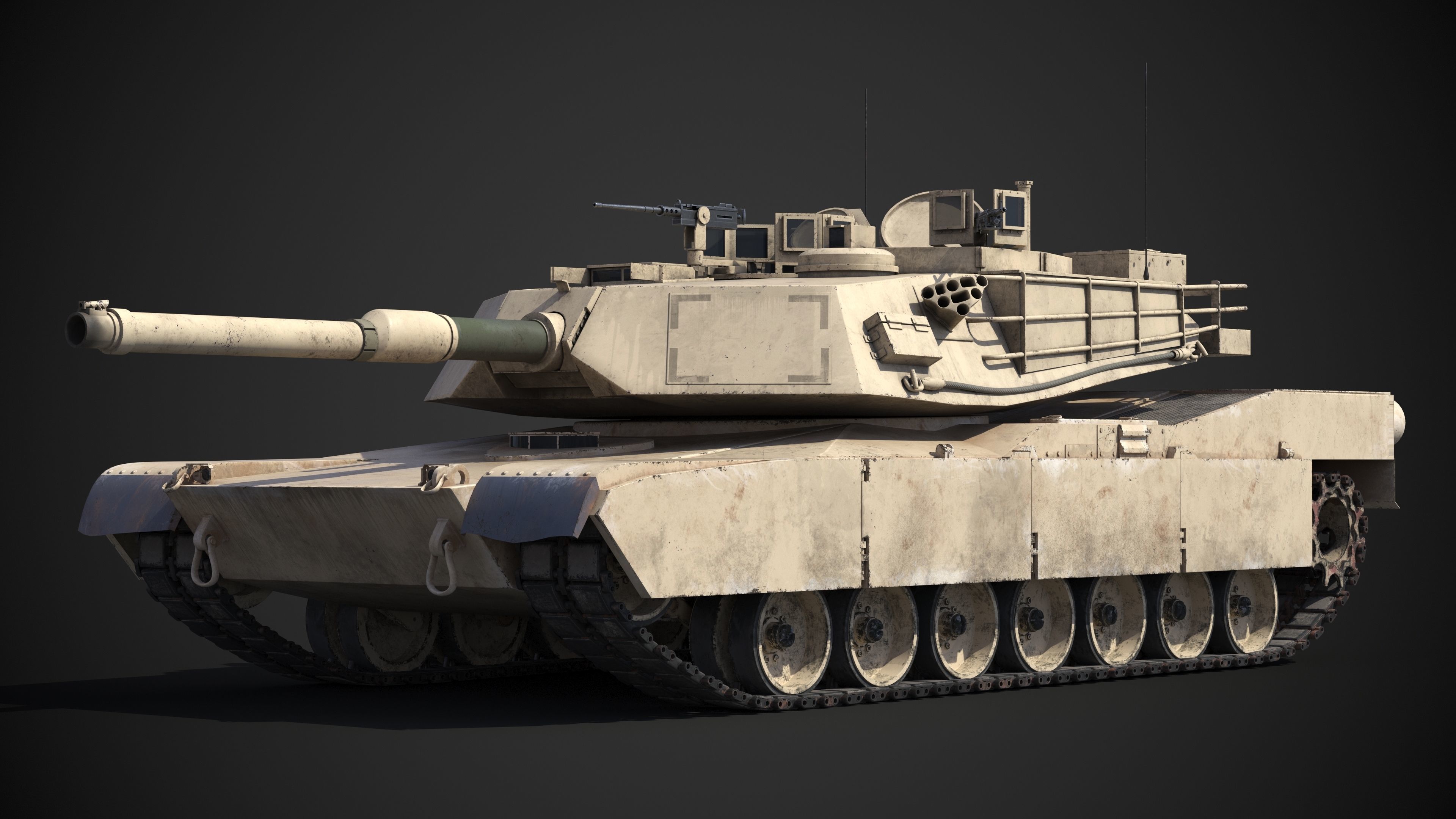 M1A2 Abrams Rigged 3D model_16