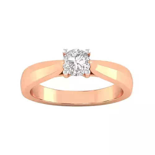 Women Solitaire Engagement Ring STL OBJ FBX Renders Details 3D print model