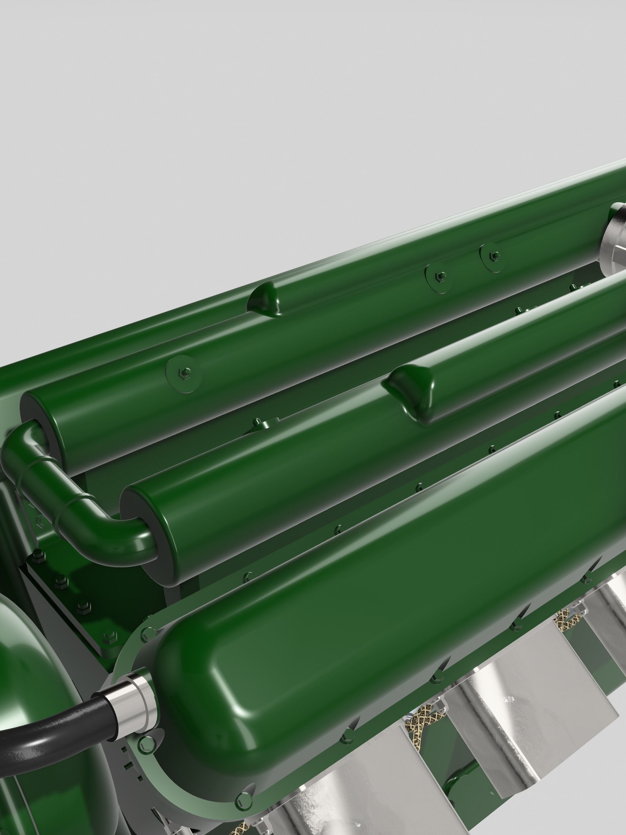 Daimler Benz DB600 V12 Supercharged Engine 3D print model_3