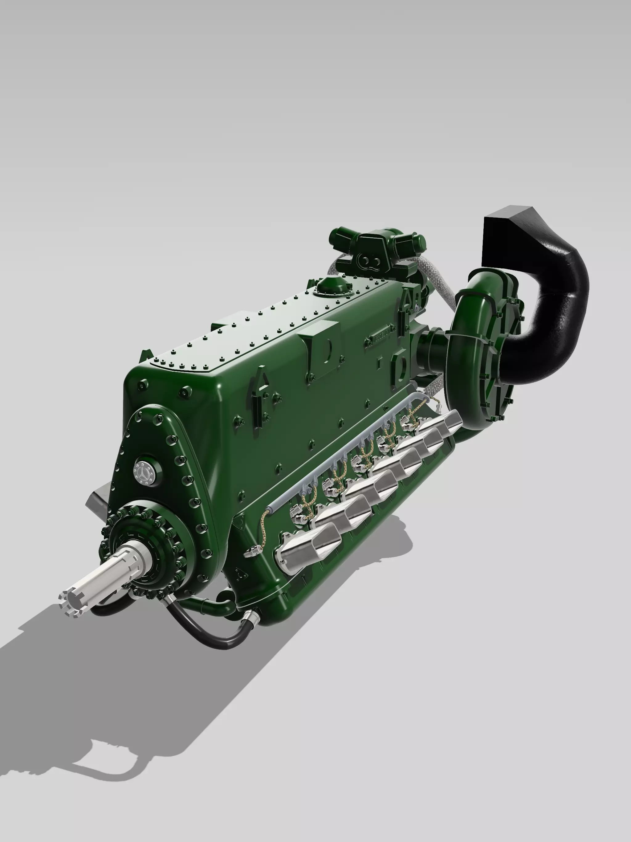 Daimler Benz DB600 V12 Supercharged Engine 3D print model_0
