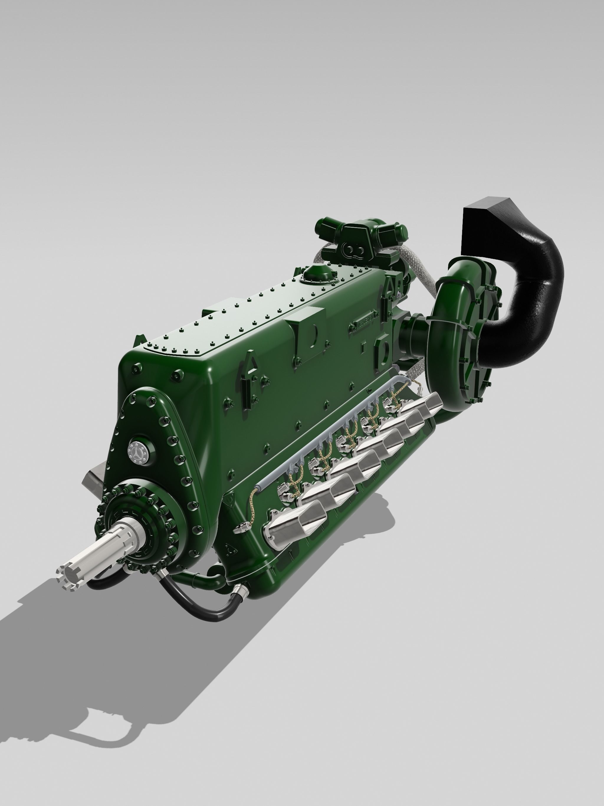 Daimler Benz DB600 V12 Supercharged Engine 3D print model_18