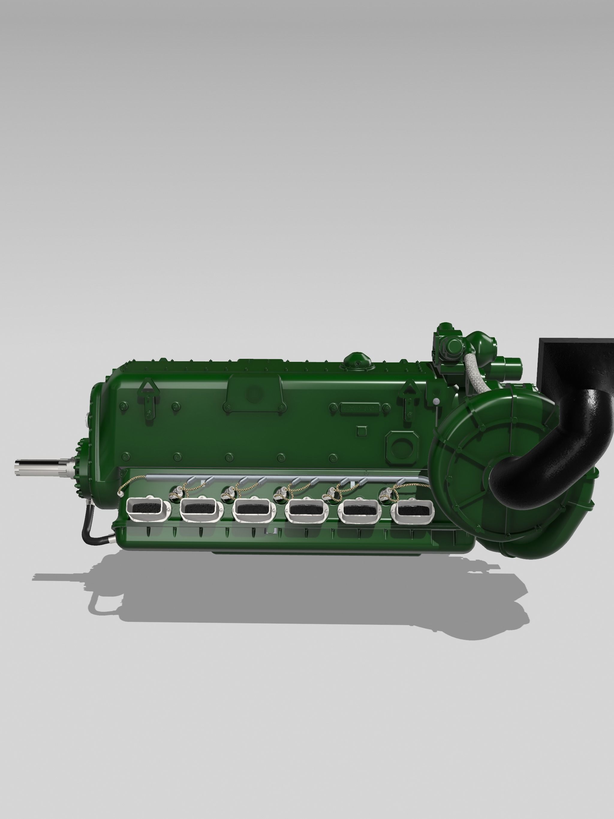 Daimler Benz DB600 V12 Supercharged Engine 3D print model_14