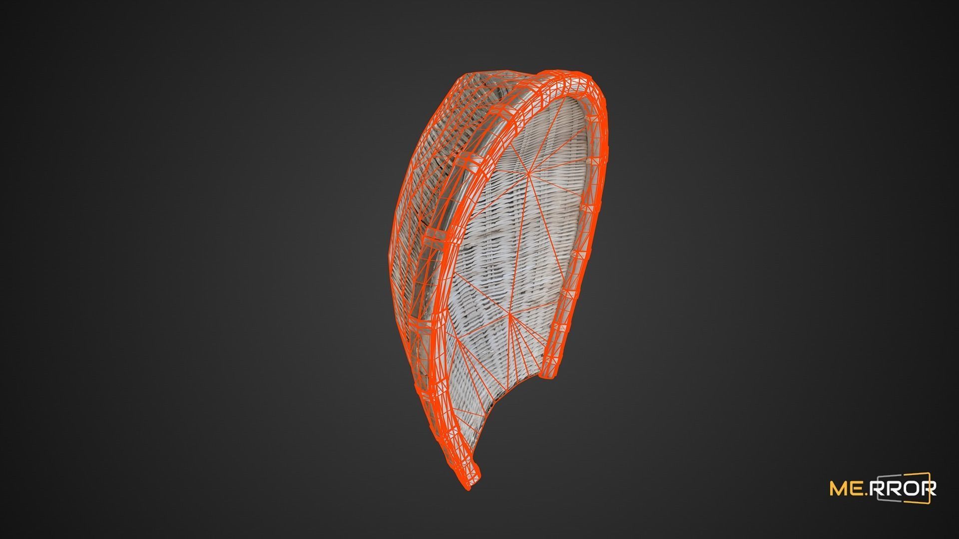 Game Ready Korean Basket Low-poly 3D model_2