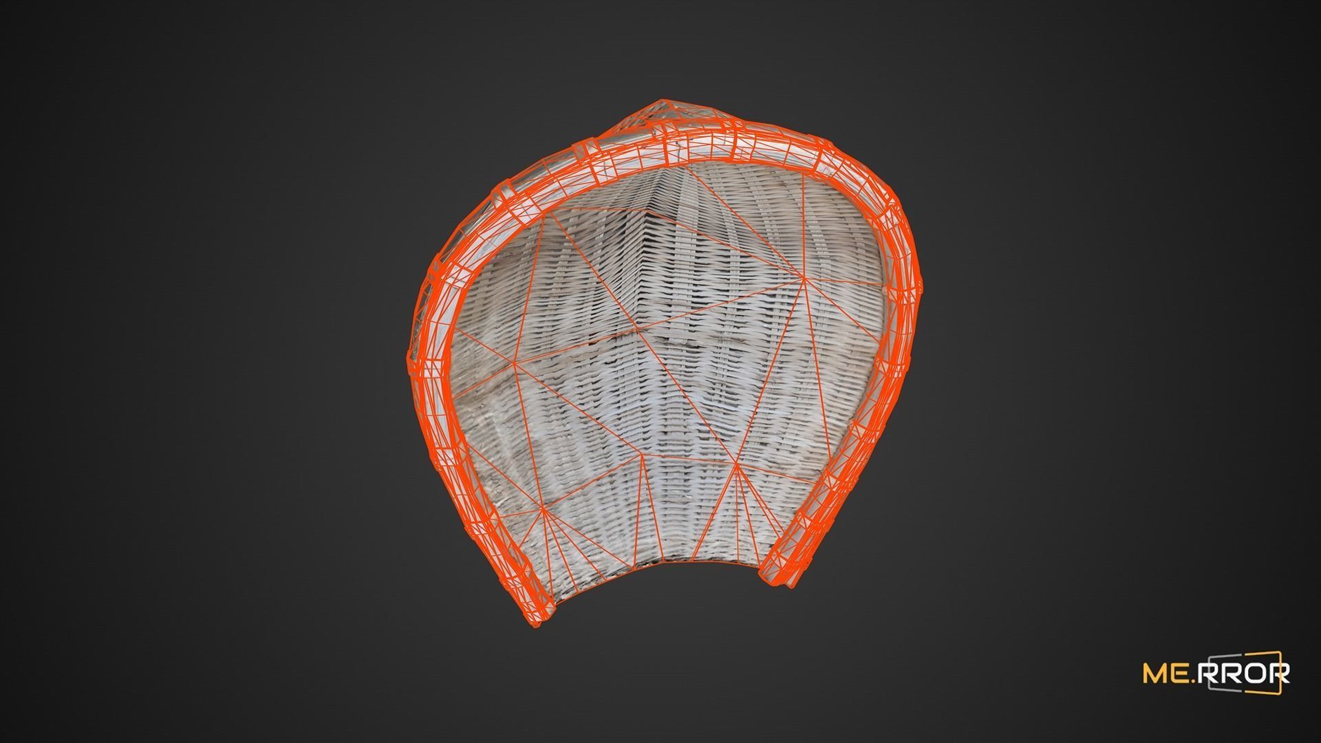 Game Ready Korean Basket Low-poly 3D model_7