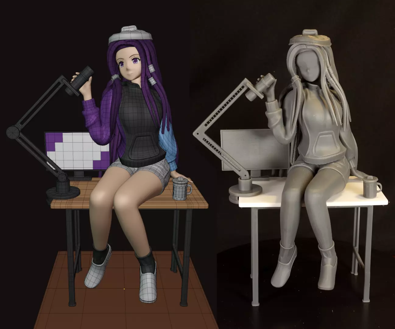 Podcast Girl by LK 3D print model_0