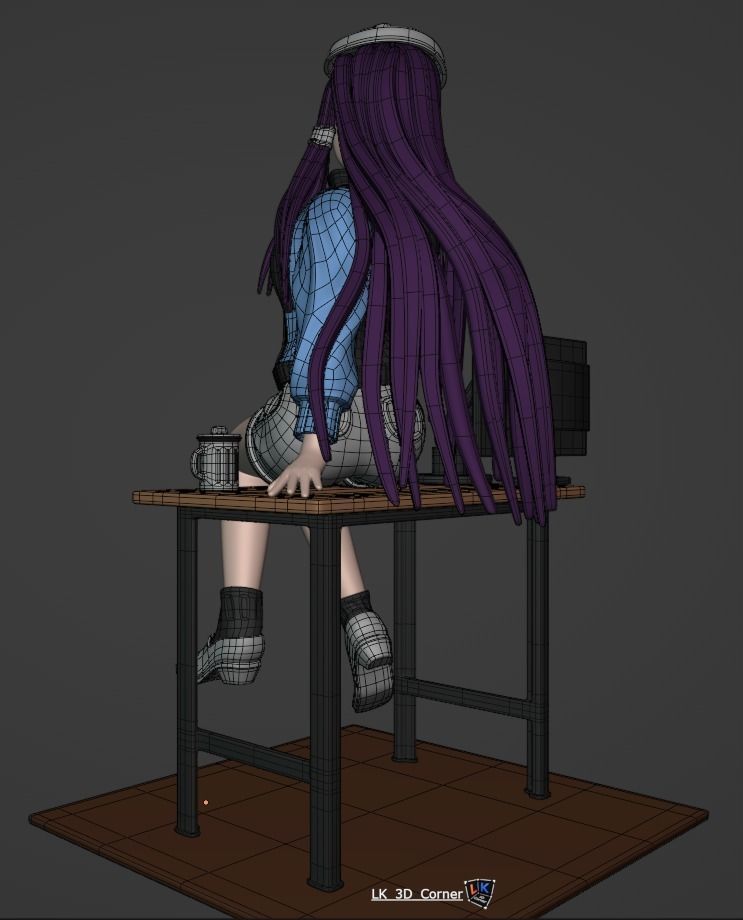 Podcast Girl by LK 3D print model_6