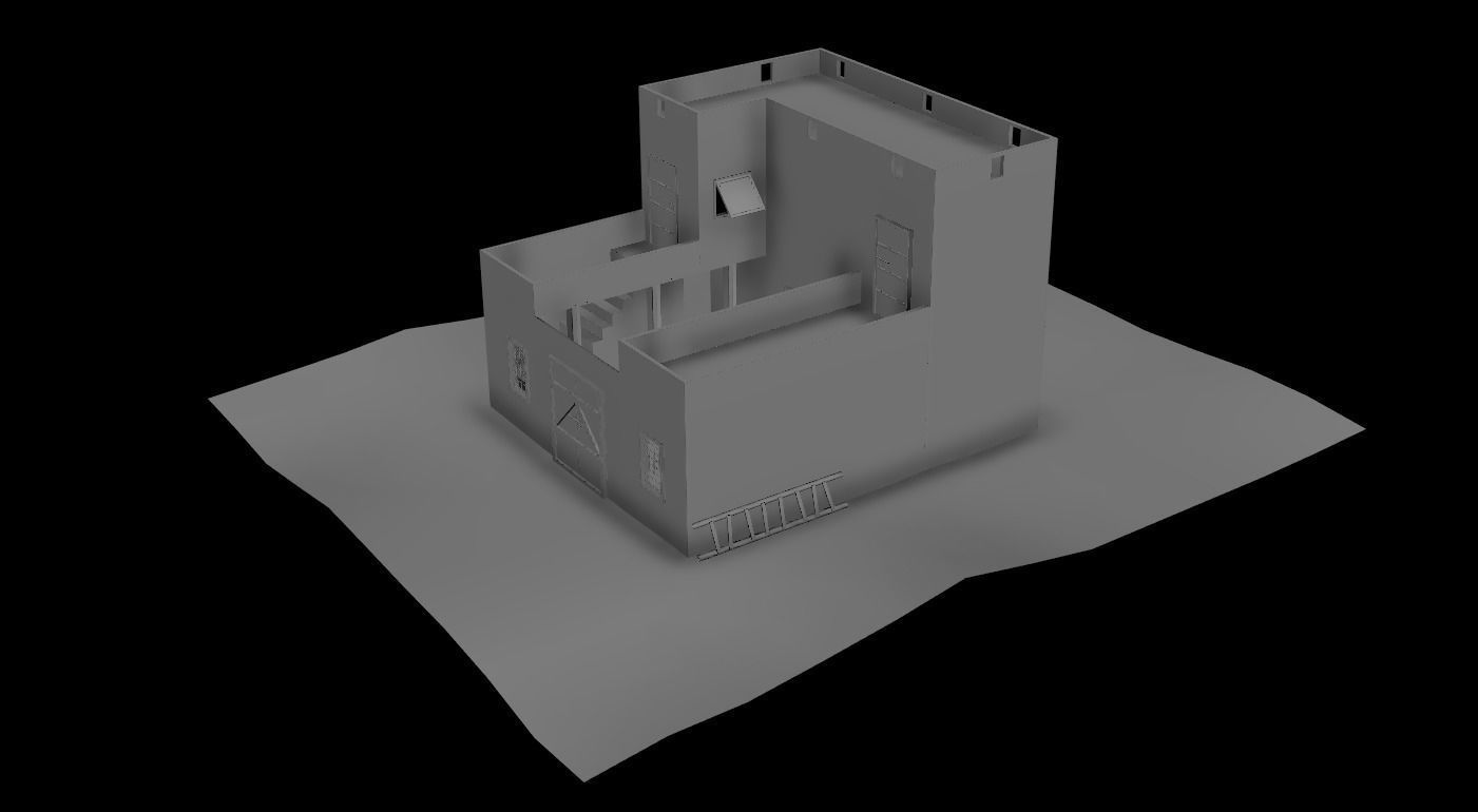 House Game Ready 10 Low-poly 3D model_7