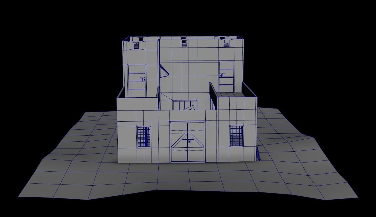 House Game Ready 10 Low-poly 3D model_6