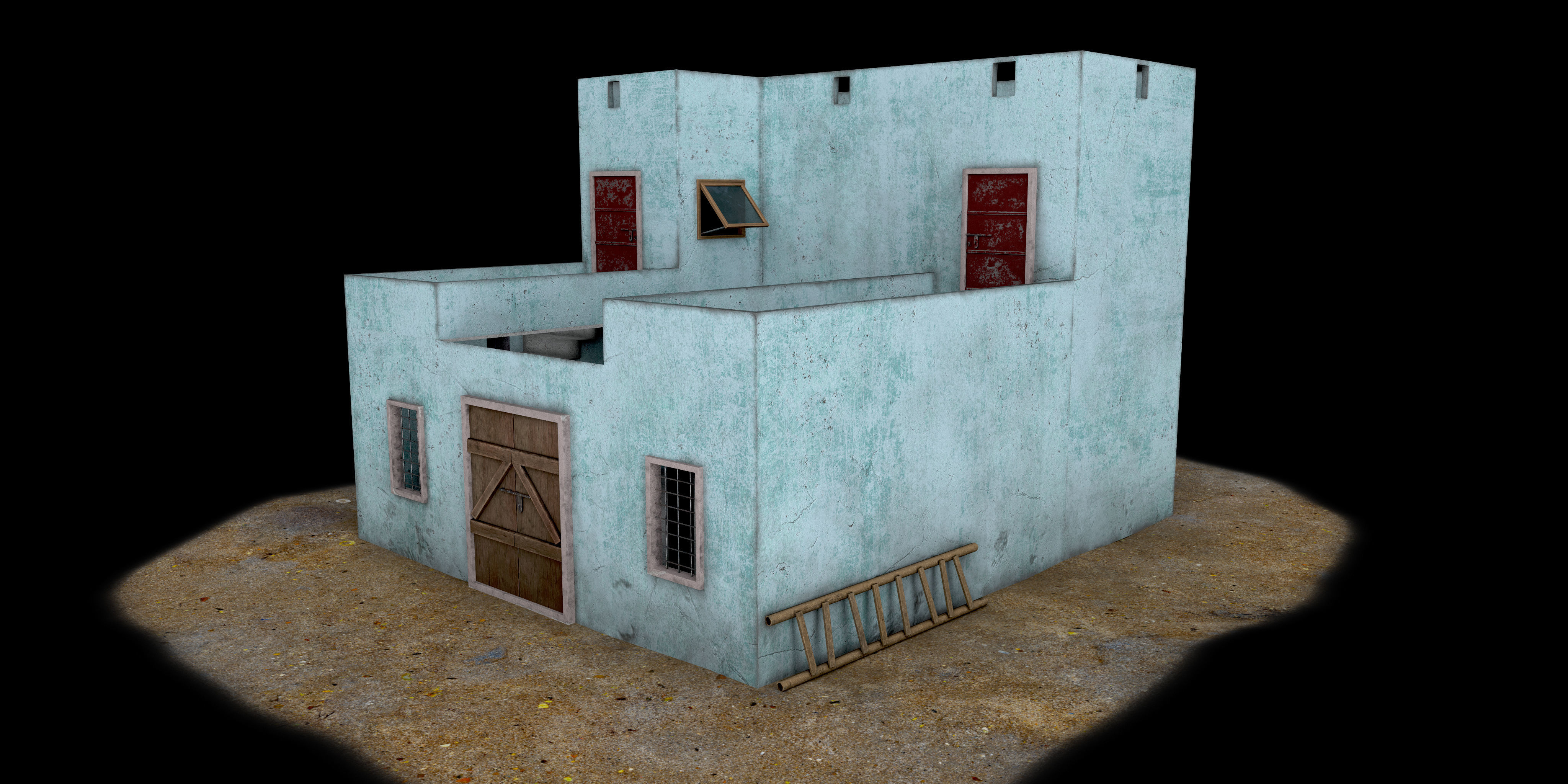 House Game Ready 10 Low-poly 3D model_2