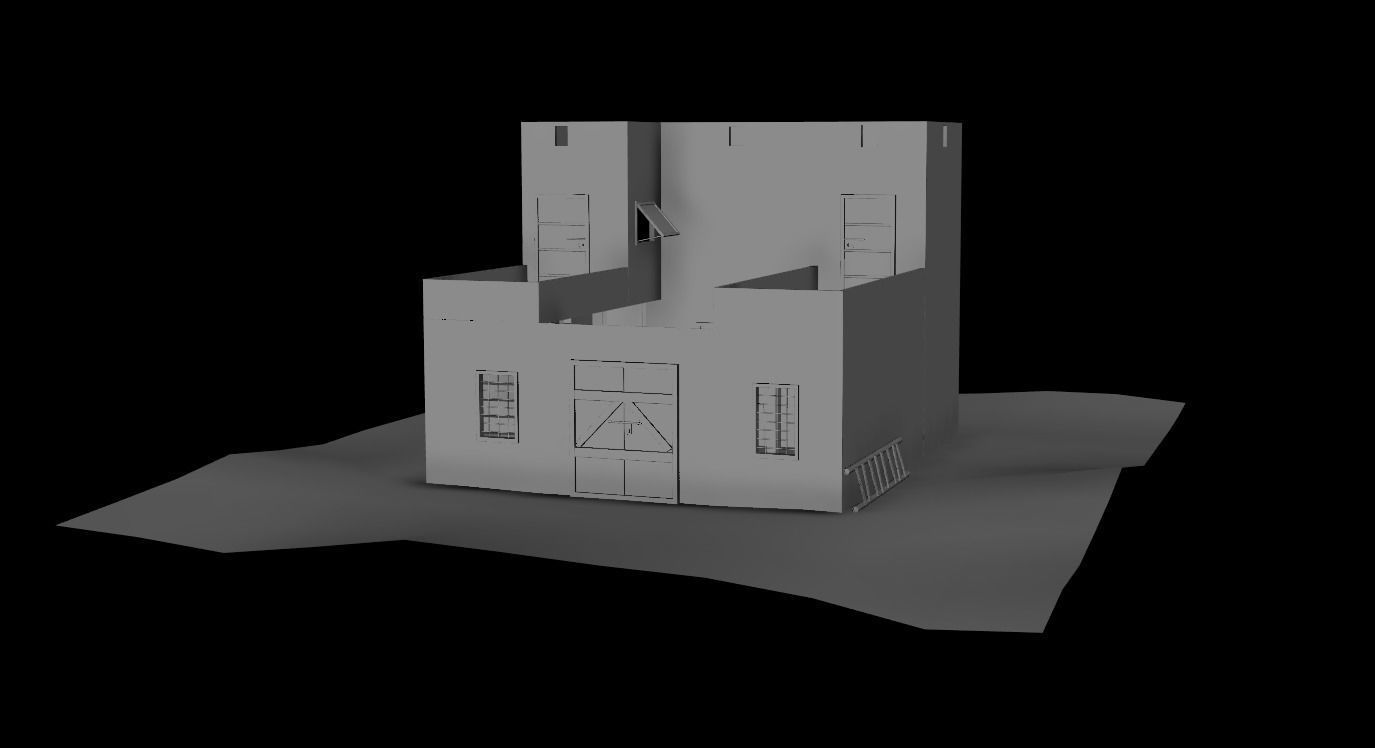 House Game Ready 10 Low-poly 3D model_5