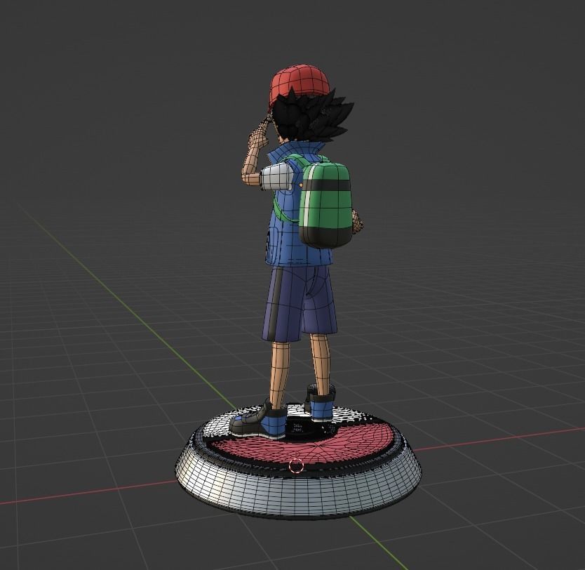 Ash Ketchum - Pokemon 3D model_6