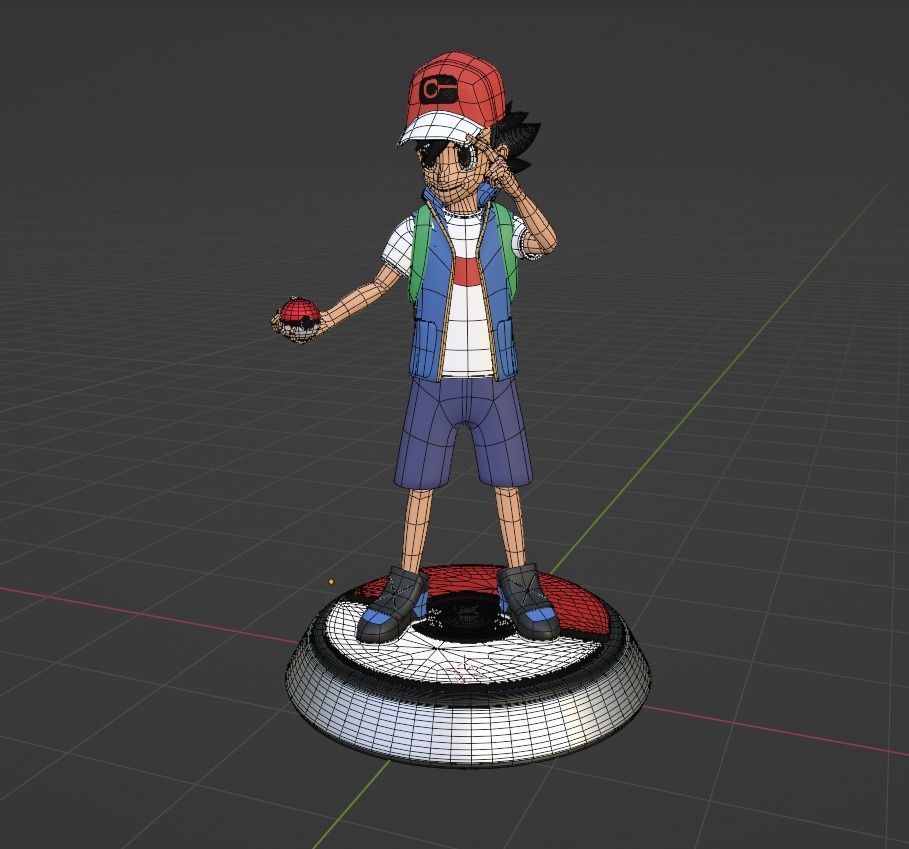 Ash Ketchum - Pokemon 3D model_3