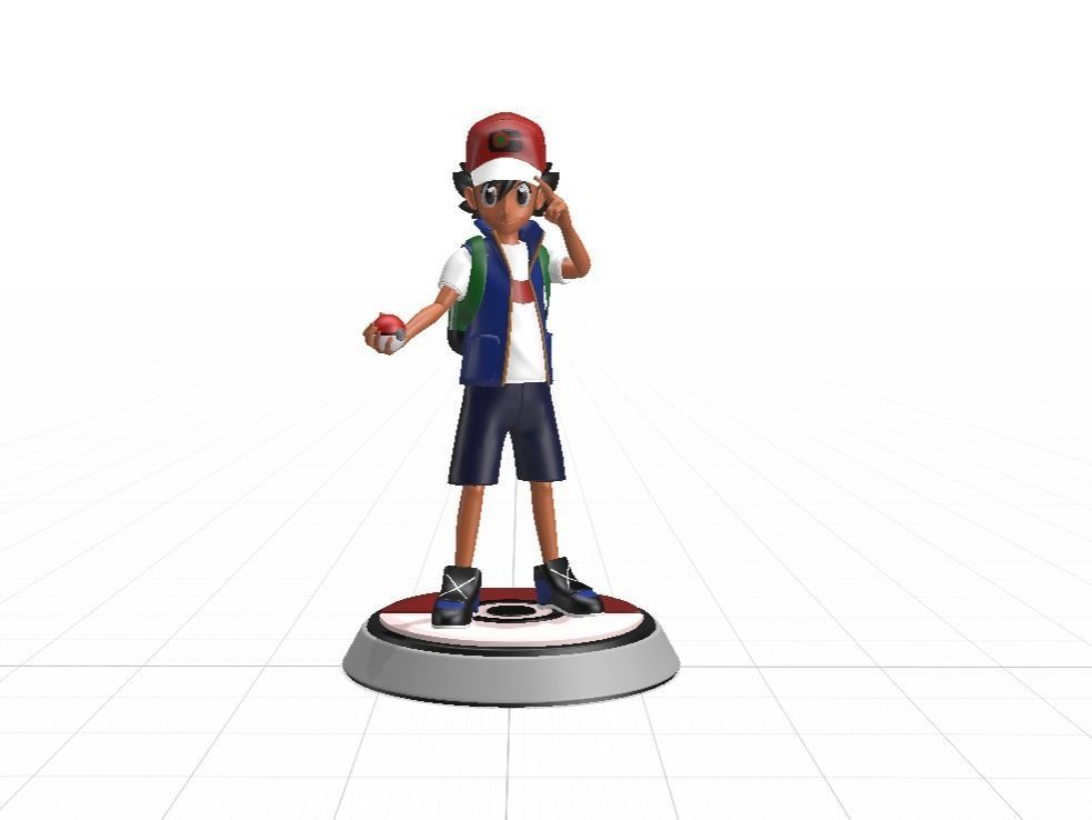 Ash Ketchum - Pokemon 3D model_14