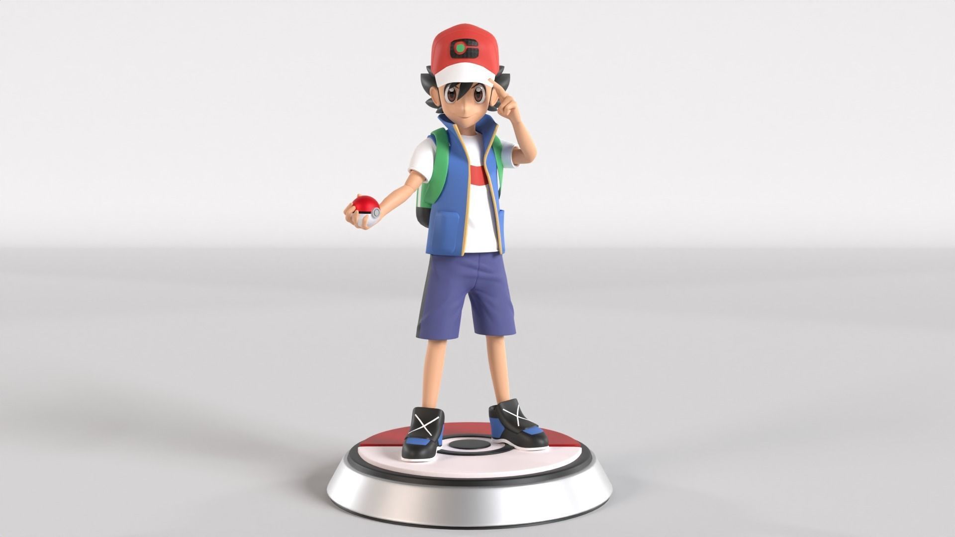 Ash Ketchum - Pokemon 3D model_1